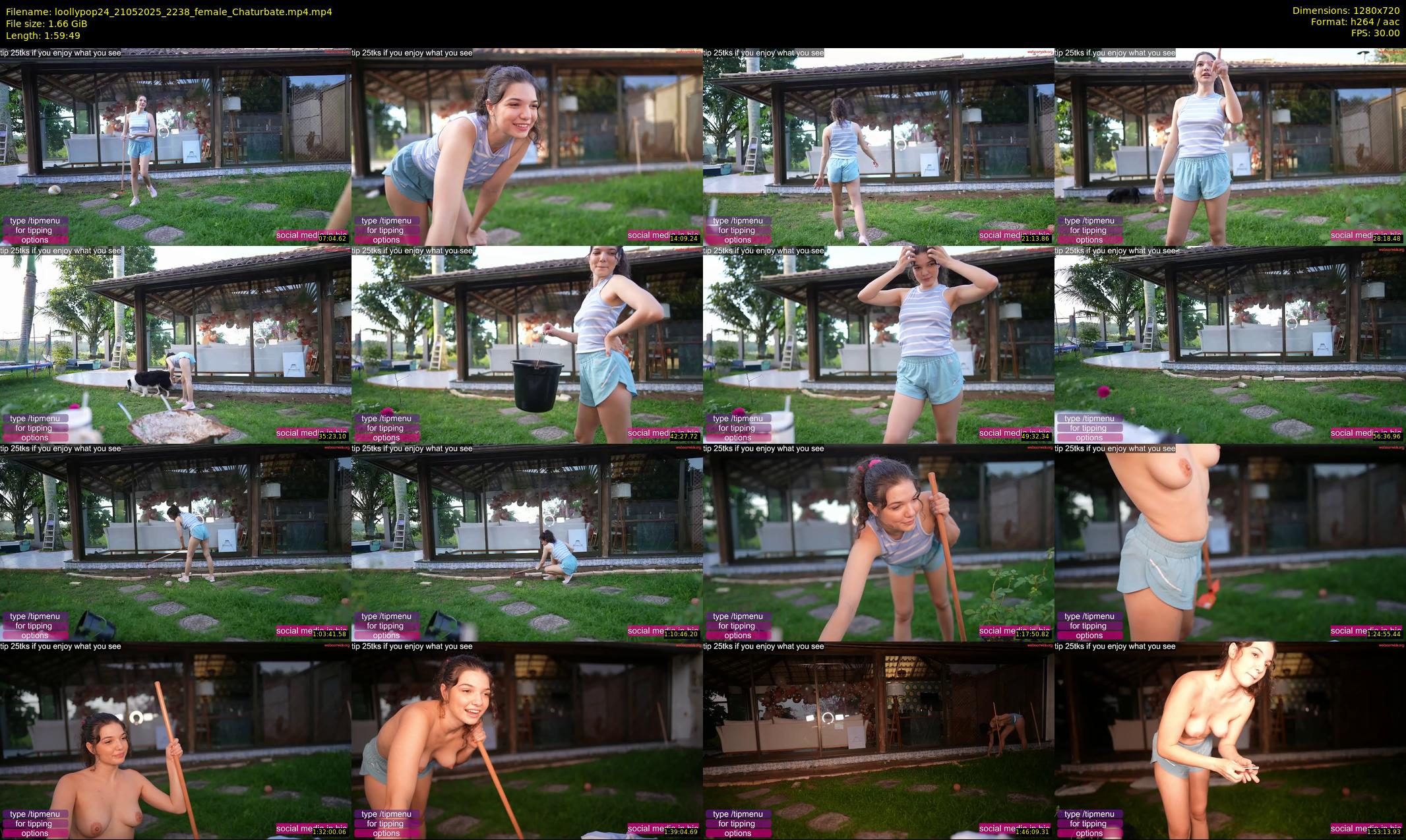 loollypop24 — 120 minute Chaturbate female cam show recording, 720p, May 21, 2025