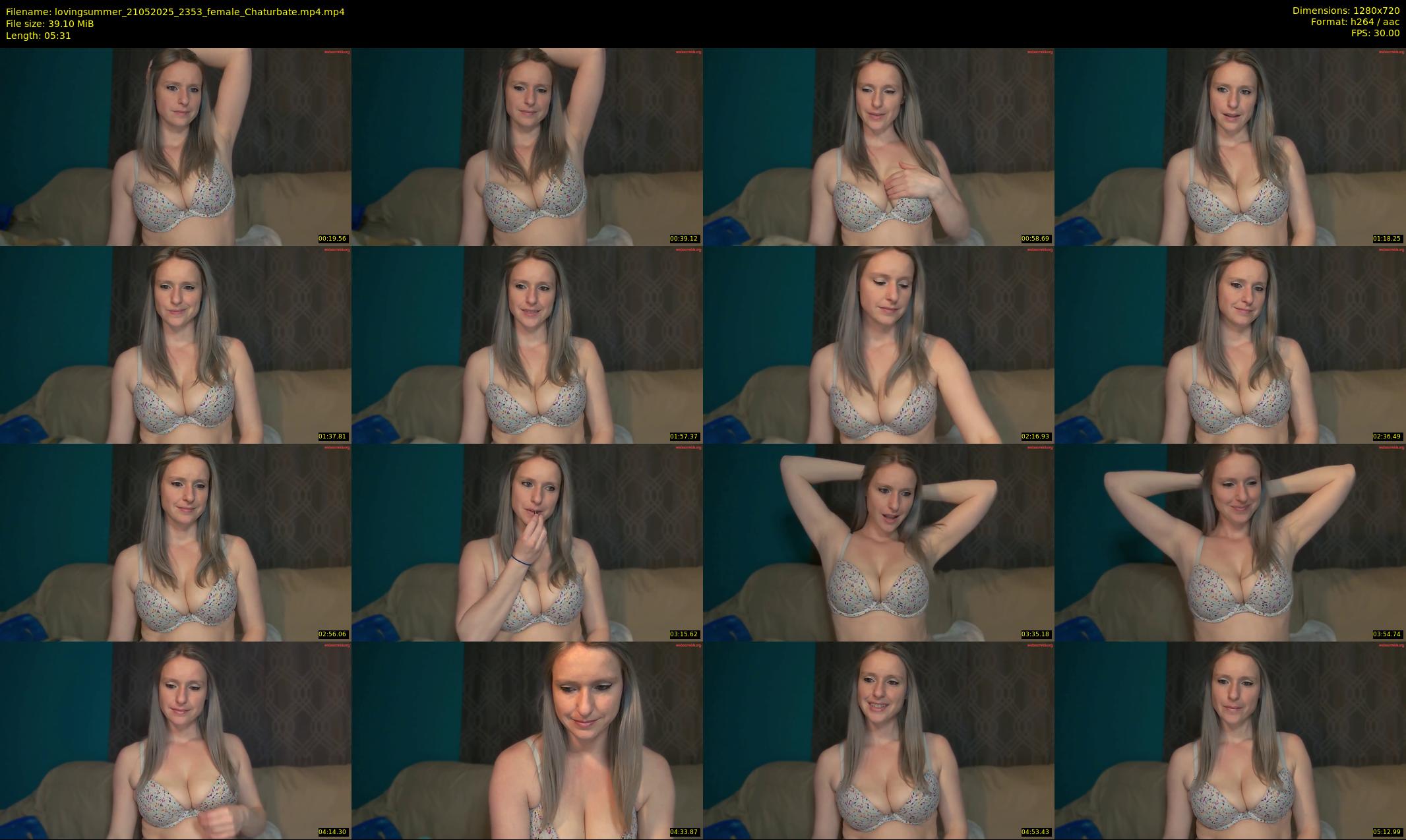 lovingsummer — 6 minute Chaturbate female cam show recording, 720p, May 21, 2025