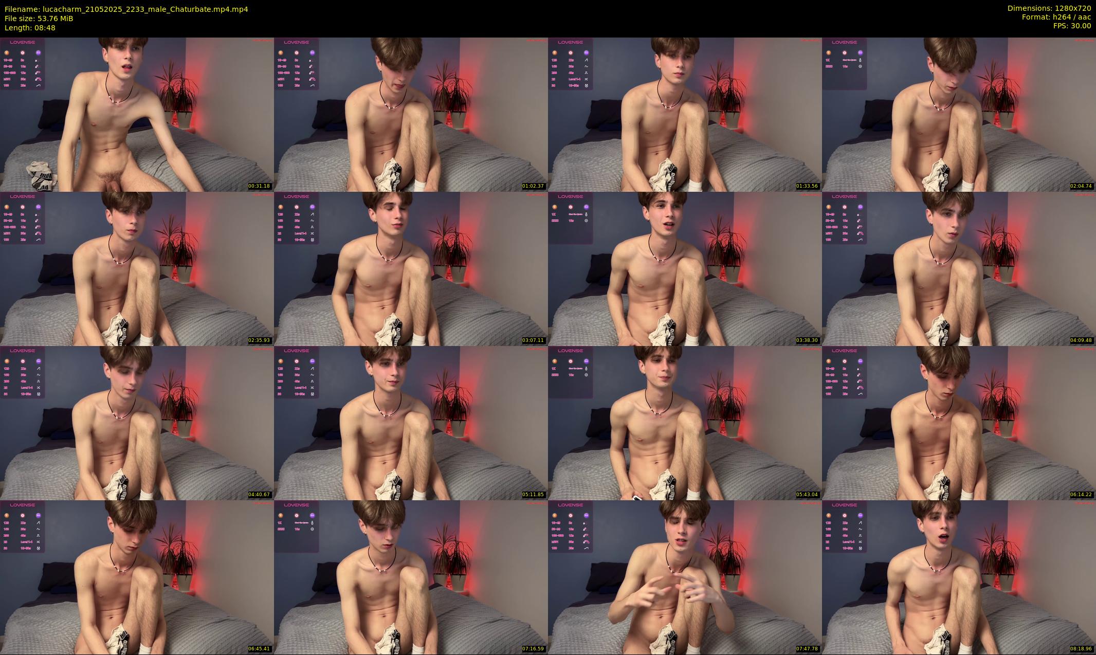 lucacharm — 9 minute Chaturbate male cam show recording, 720p, May 21, 2025