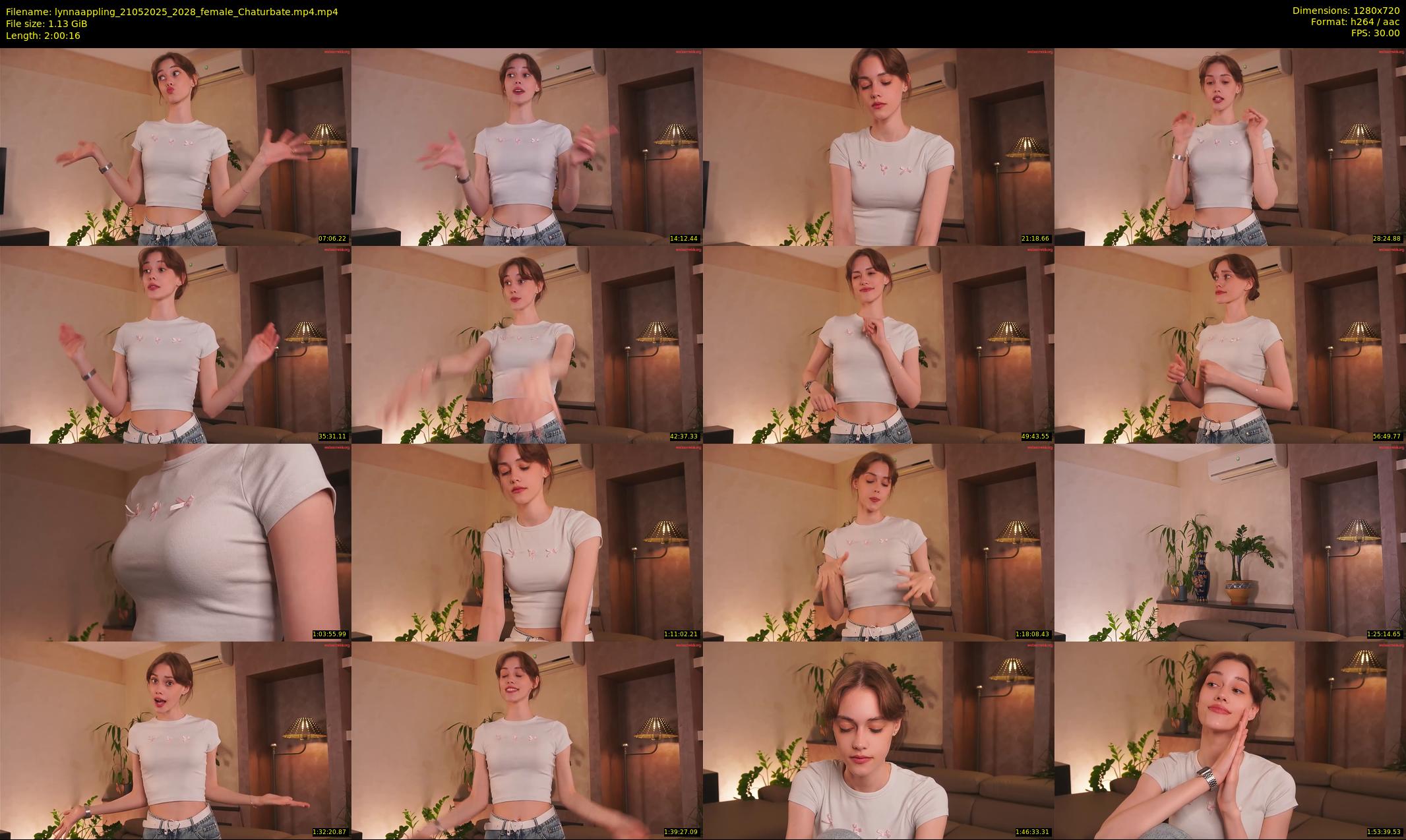 lynnaappling — 121 minute Chaturbate female cam show recording, 720p, May 21, 2025