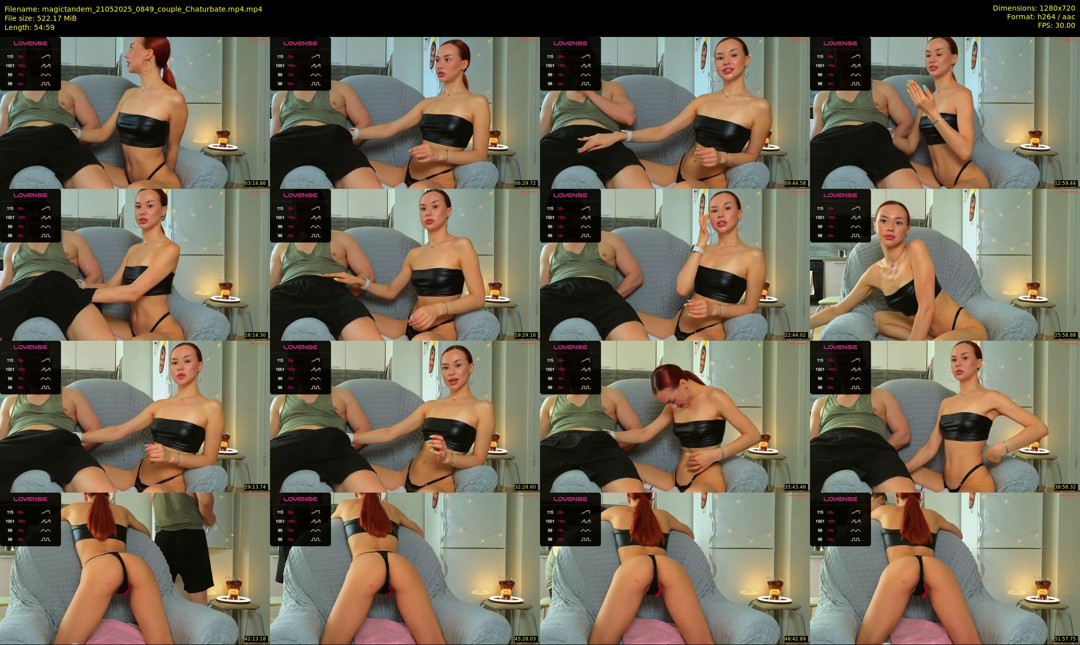 magictandem — 55 minute Chaturbate couple cam show recording, 720p, May 21, 2025