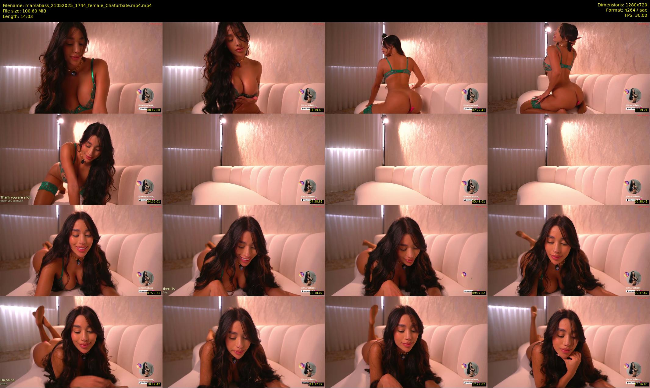 marsabass — 15 minute Chaturbate female cam show recording, 720p, May 21, 2025