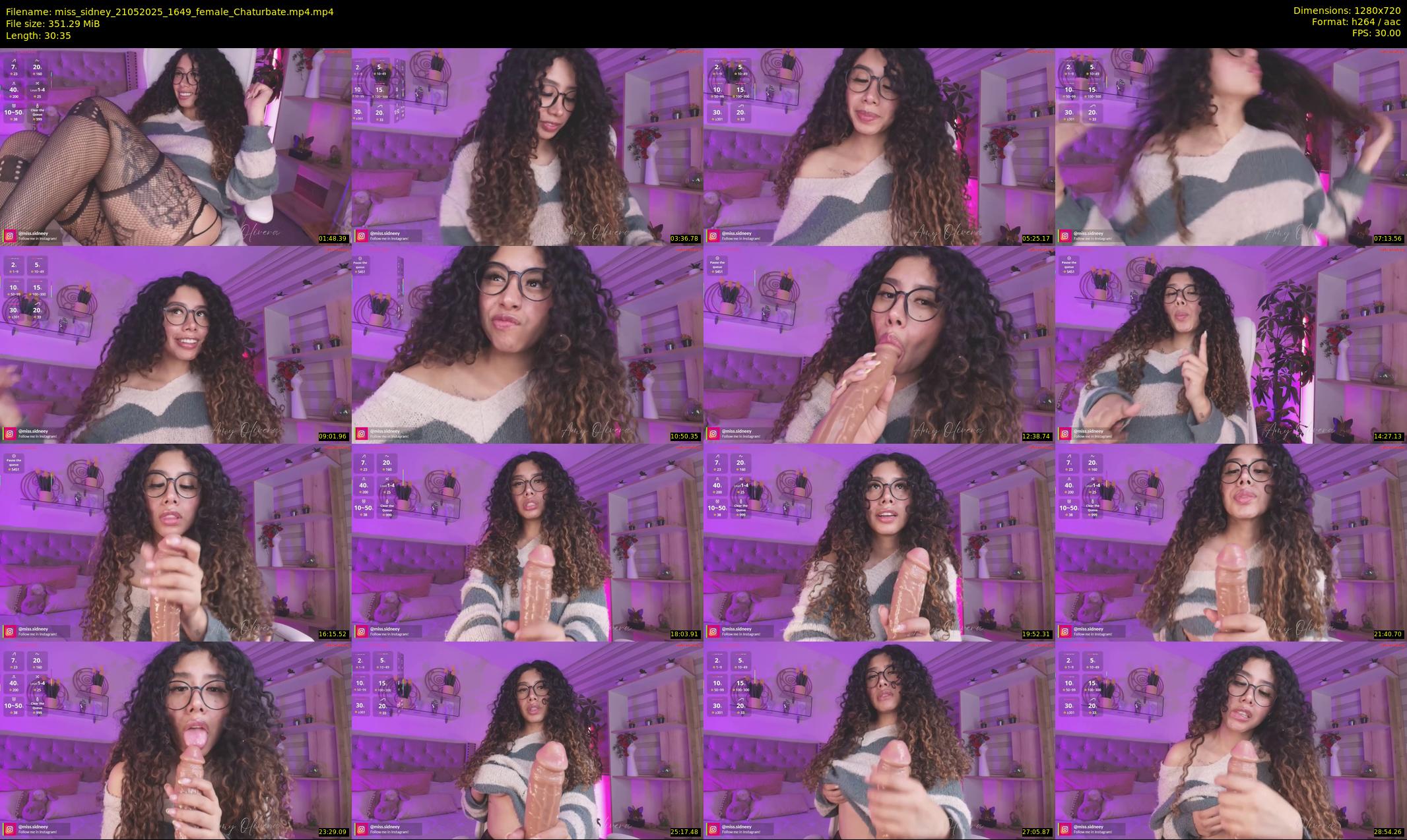 miss_sidney — 31 minute Chaturbate female cam show recording, 720p, May 21, 2025