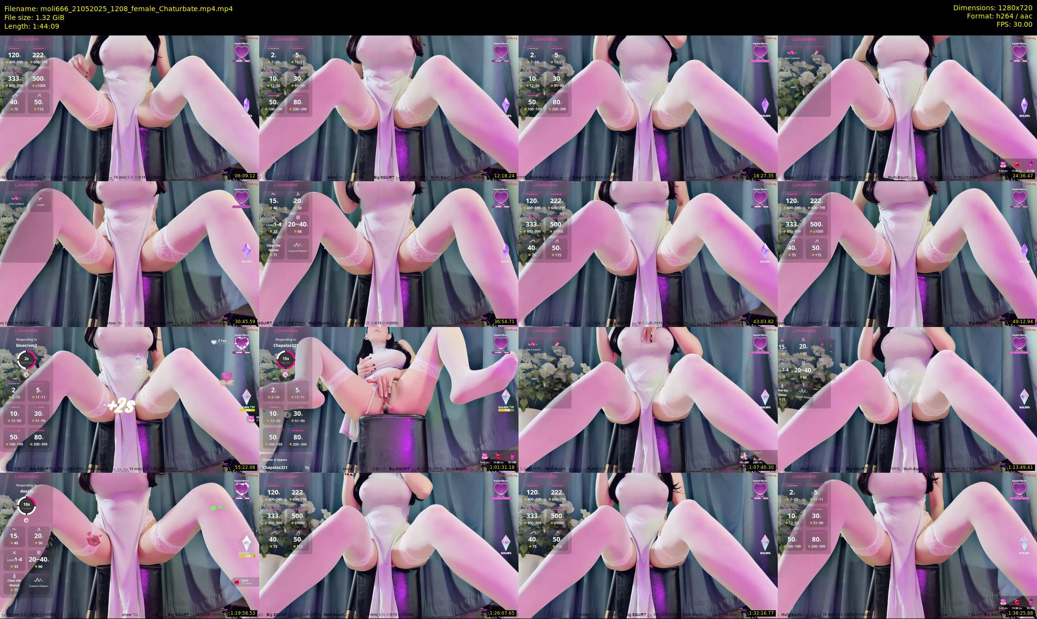 moli666 — 105 minute Chaturbate female cam show recording, 720p, May 21, 2025