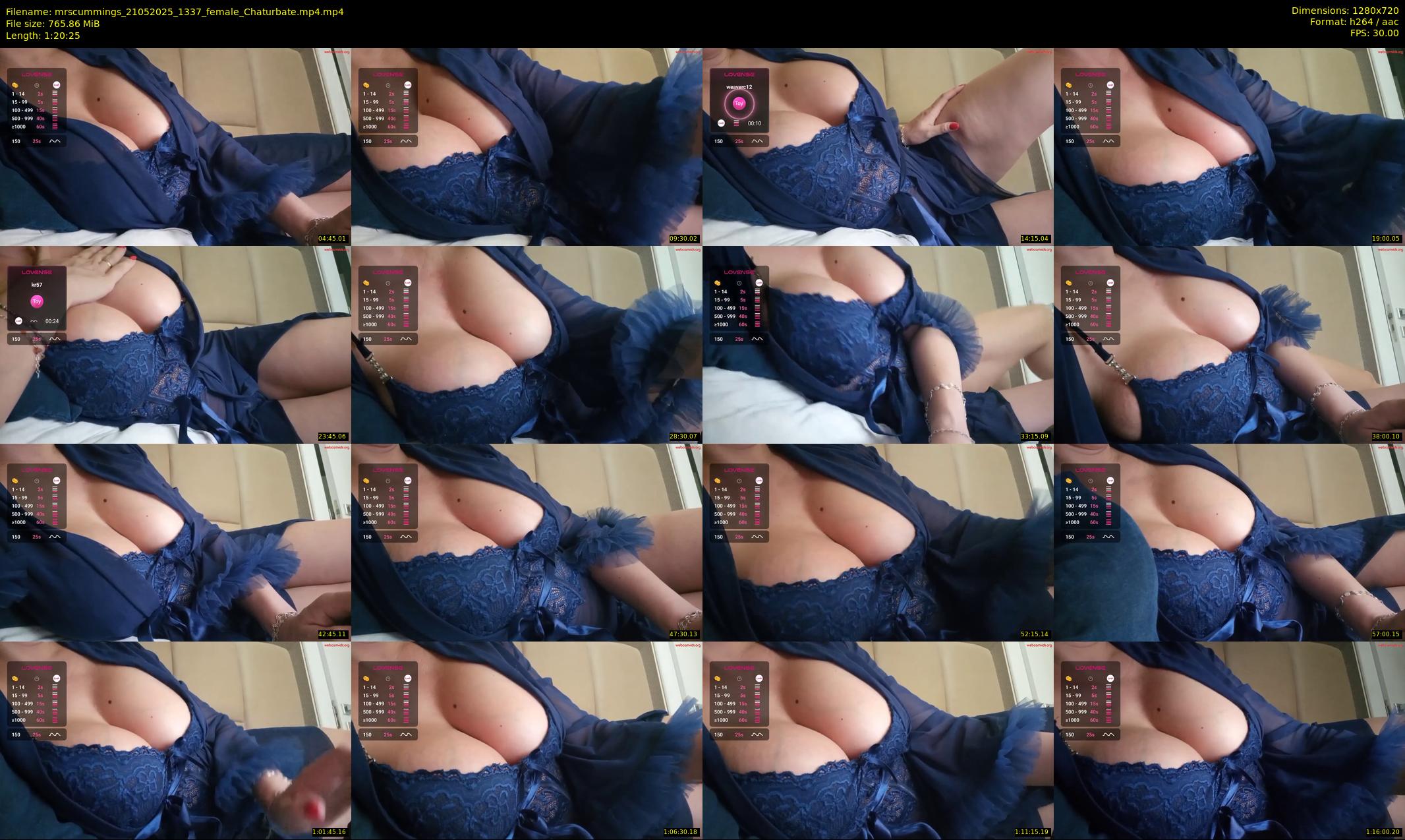mrscummings — 81 minute Chaturbate female cam show recording, 720p, May 21, 2025