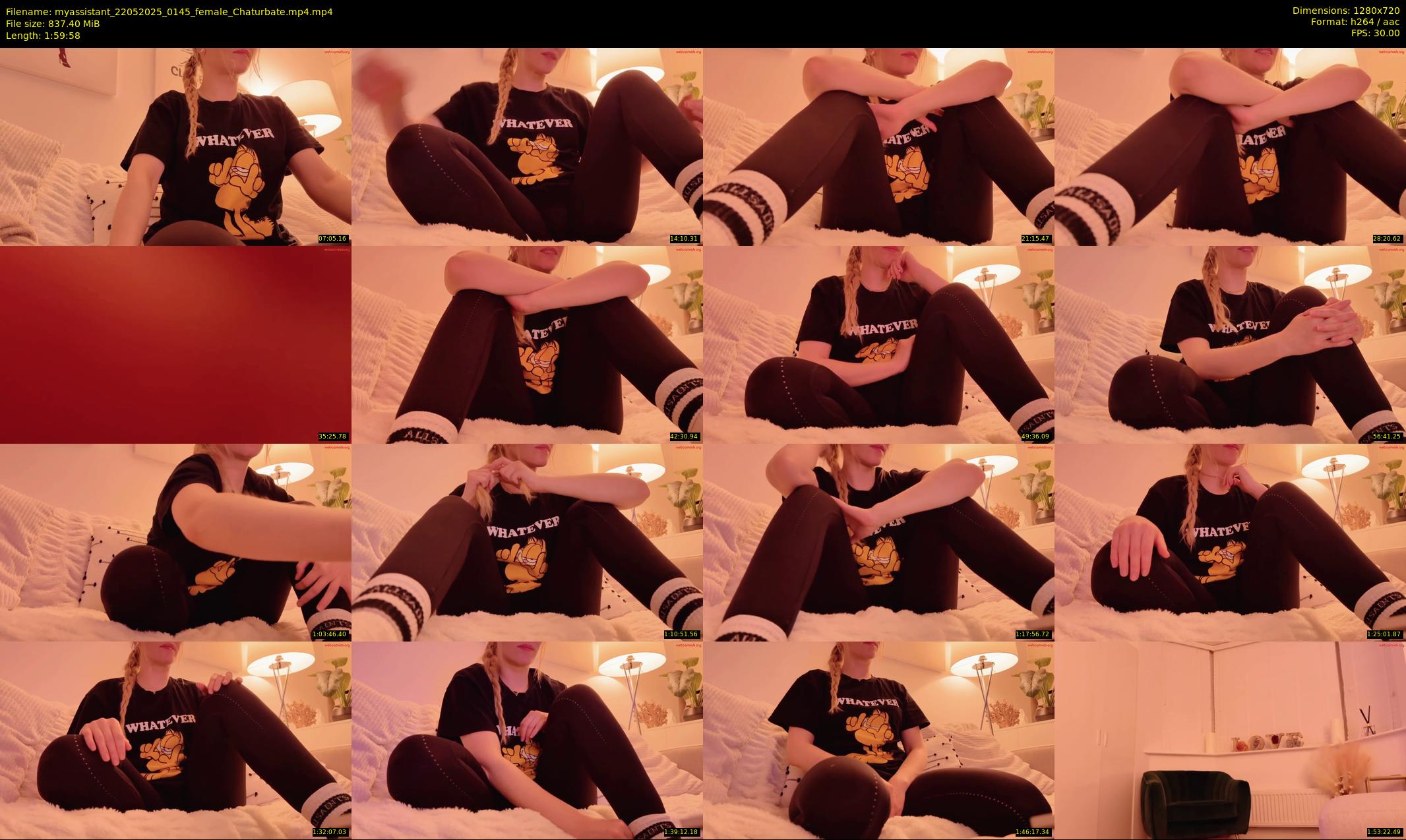 myassistant — 120 minute Chaturbate female cam show recording, 720p, May 22, 2025
