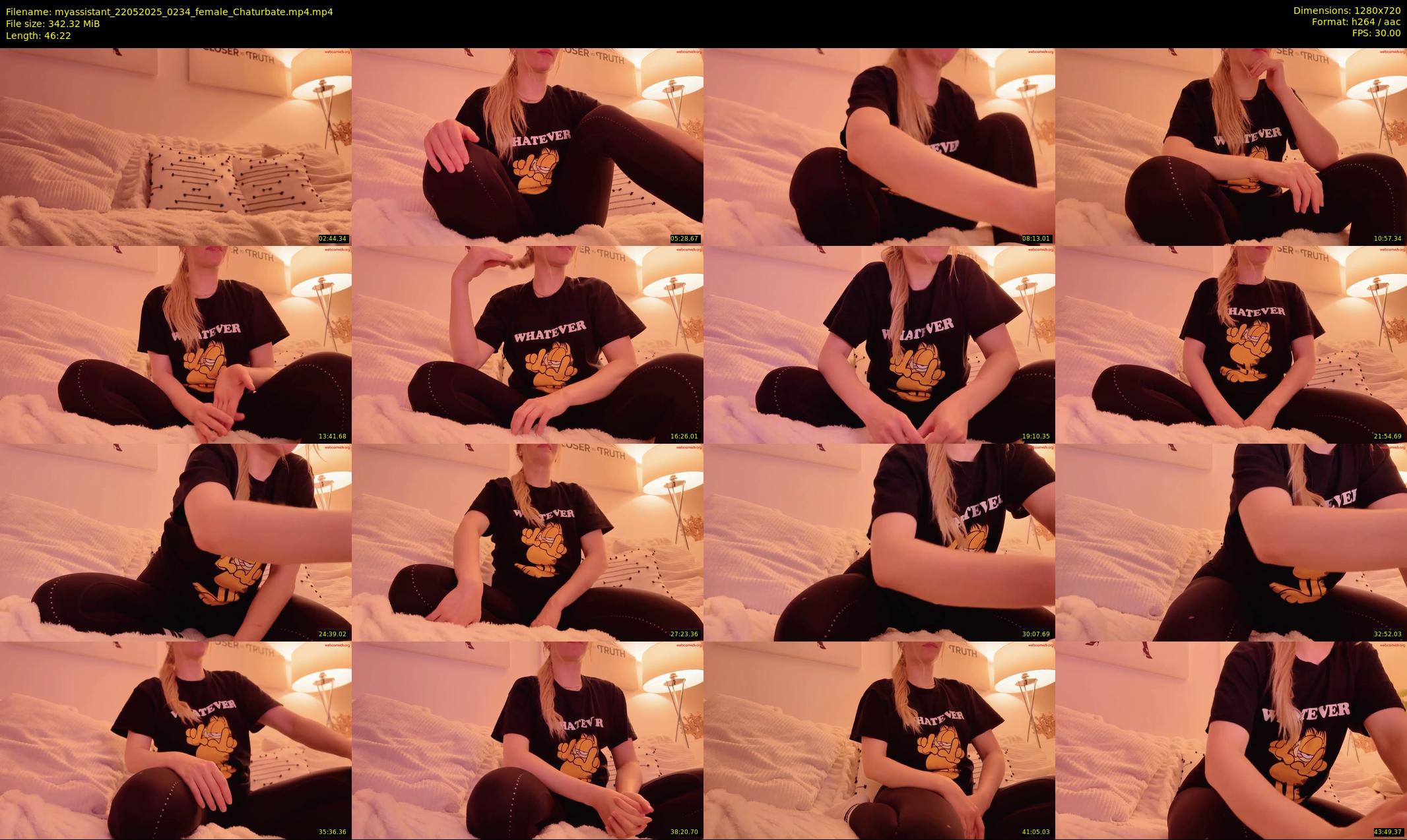 myassistant — 47 minute Chaturbate female cam show recording, 720p, May 22, 2025