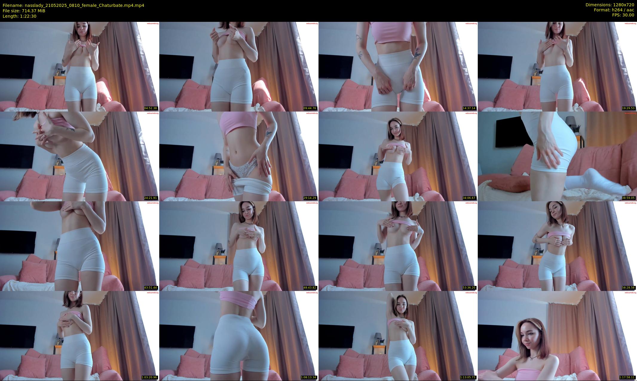 nasslady — 83 minute Chaturbate female cam show recording, 720p, May 21, 2025