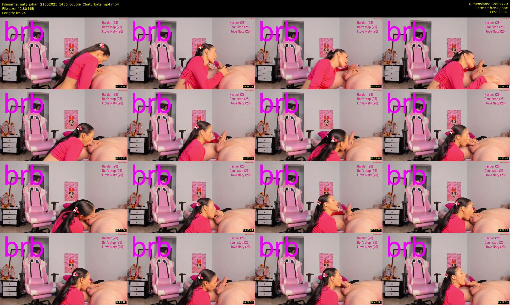 naty_johan — 6 minute Chaturbate couple cam show recording, 720p, May 21, 2025