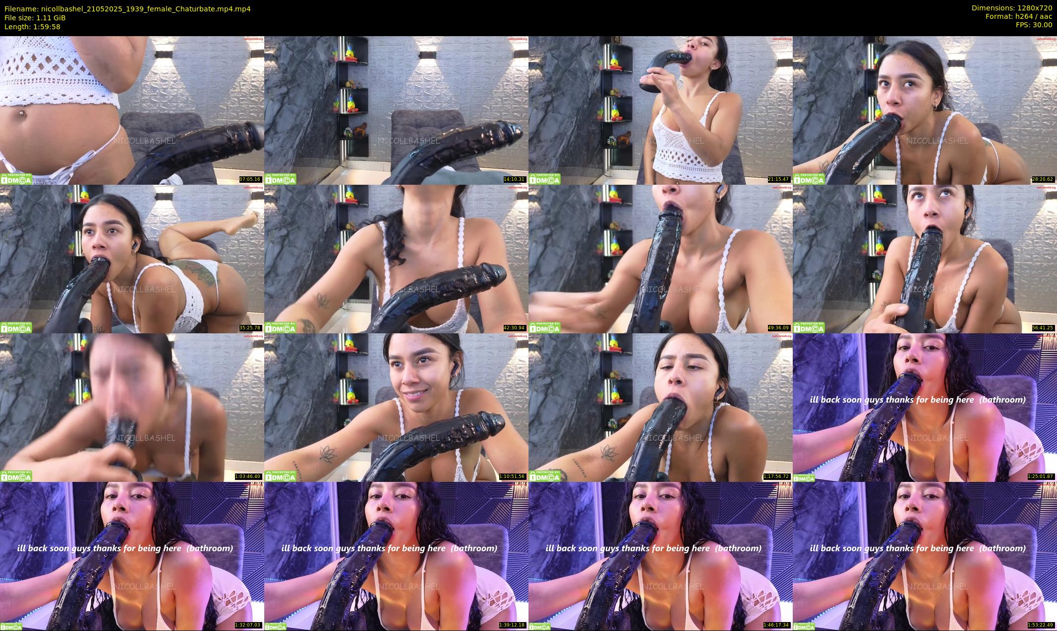 nicollbashel — 120 minute Chaturbate female cam show recording, 720p, May 21, 2025