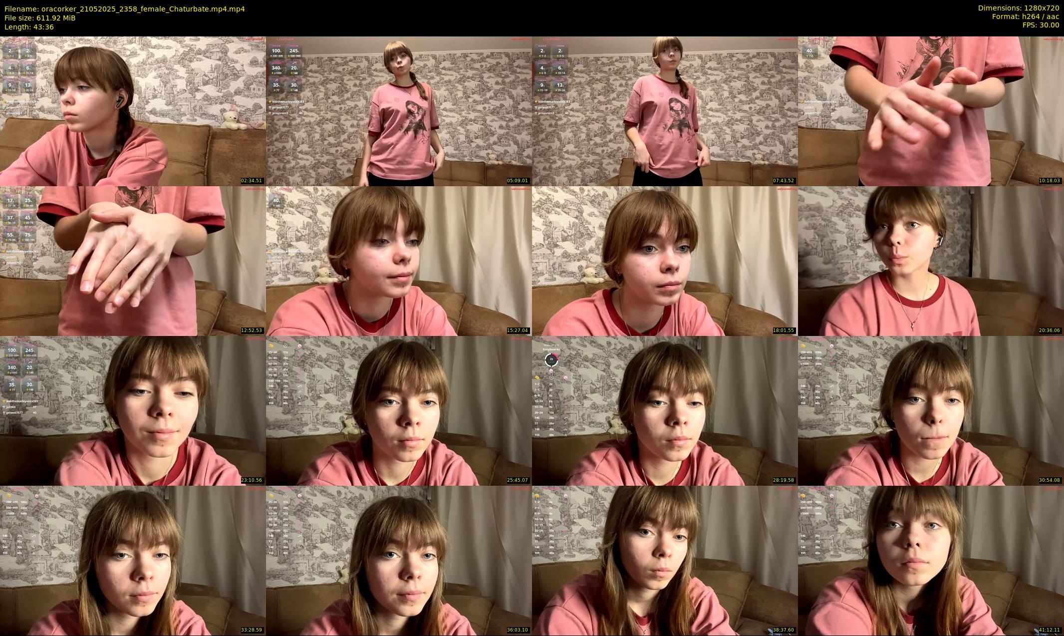 oracorker — 44 minute Chaturbate female cam show recording, 720p, May 21, 2025