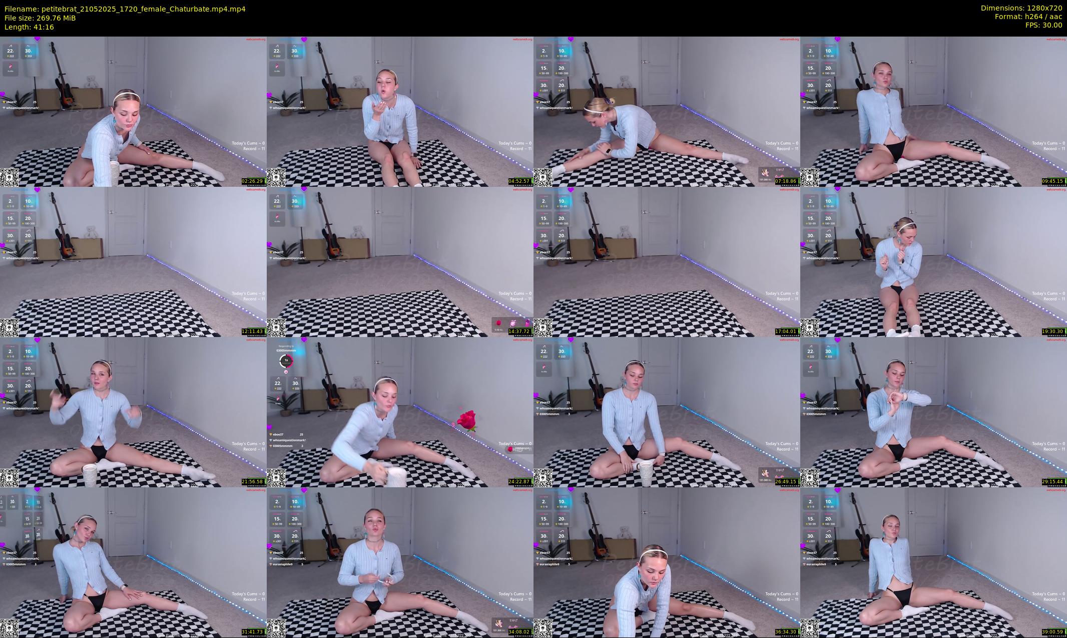 petitebrat — 42 minute Chaturbate female cam show recording, 720p, May 21, 2025