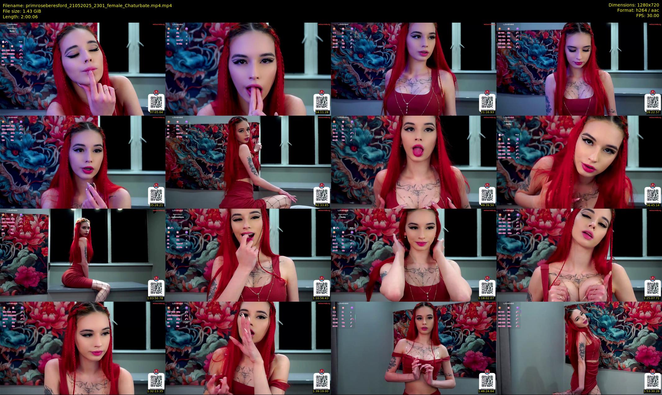 primroseberesford — 121 minute Chaturbate female cam show recording, 720p, May 21, 2025