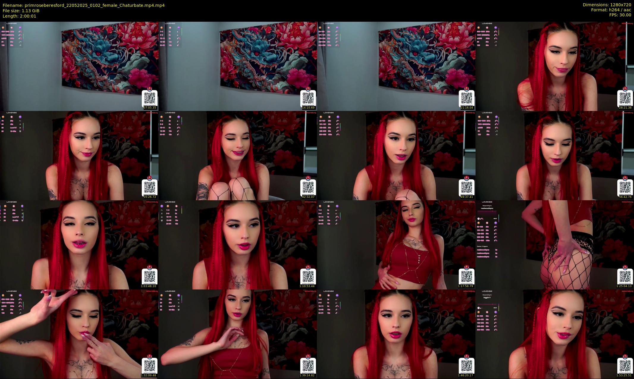 primroseberesford — 121 minute Chaturbate female cam show recording, 720p, May 22, 2025