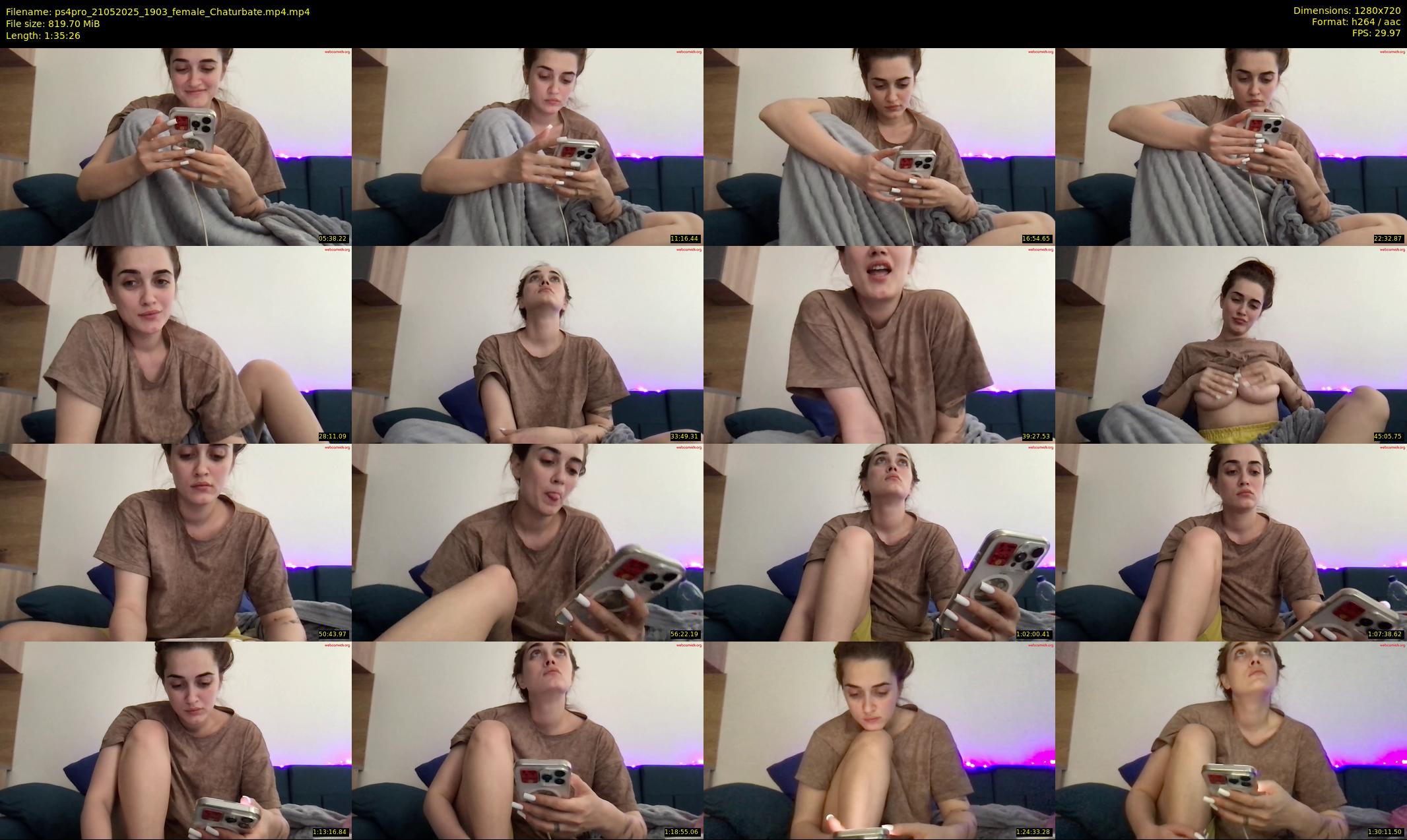 ps4pro — 96 minute Chaturbate female cam show recording, 720p, May 21, 2025