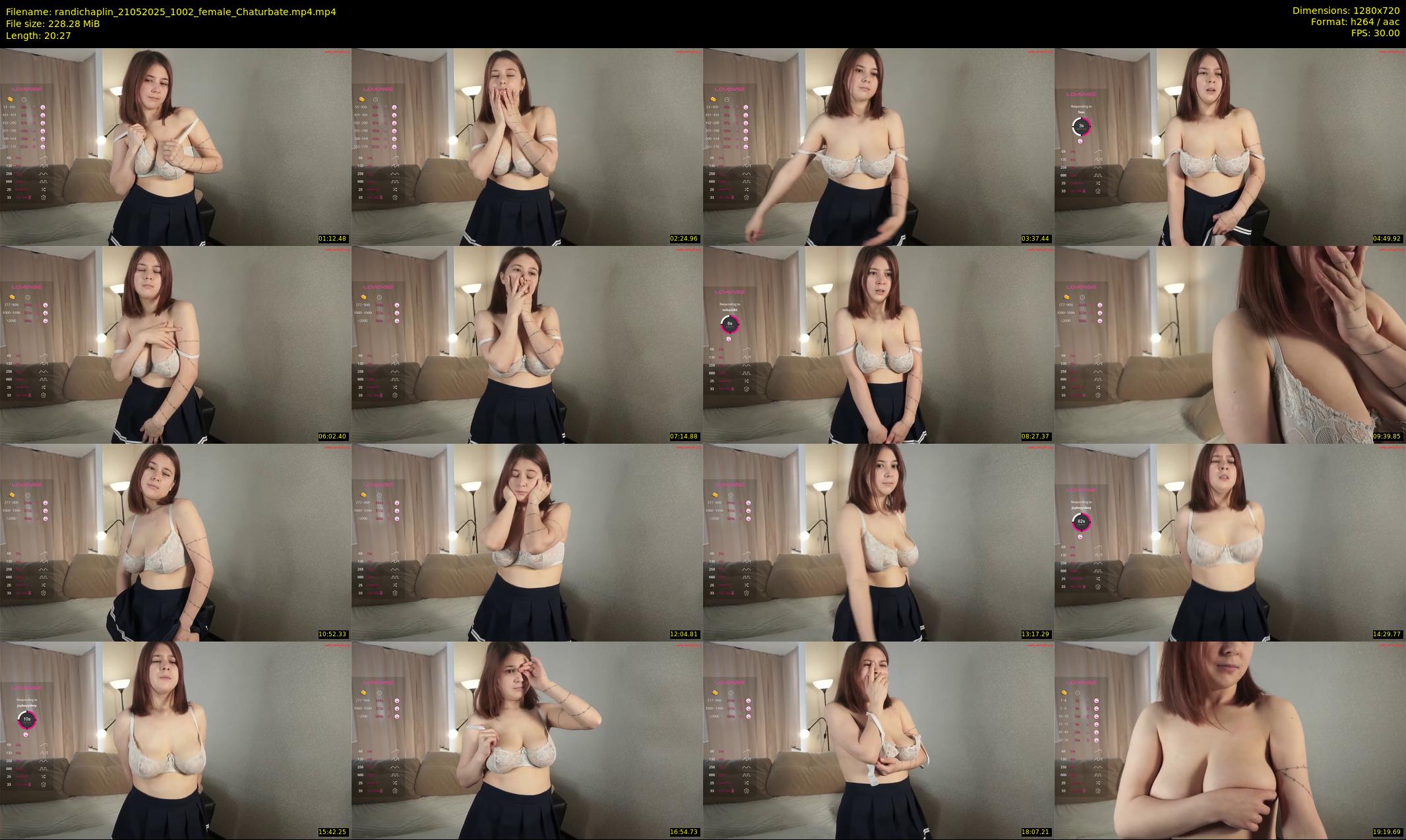 randichaplin — 21 minute Chaturbate female cam show recording, 720p, May 21, 2025