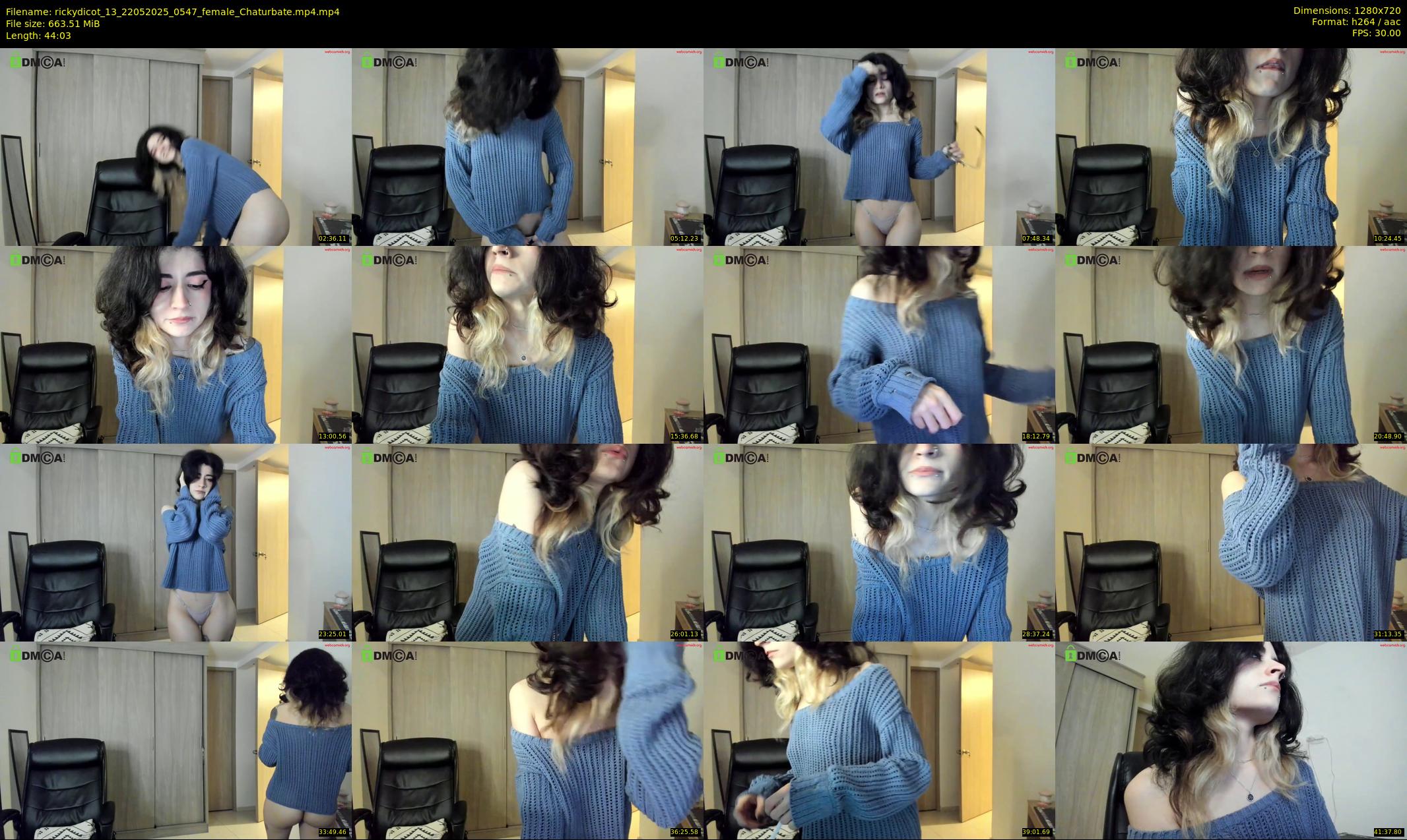 rickydicot_13 — 45 minute Chaturbate female cam show recording, 720p, May 22, 2025