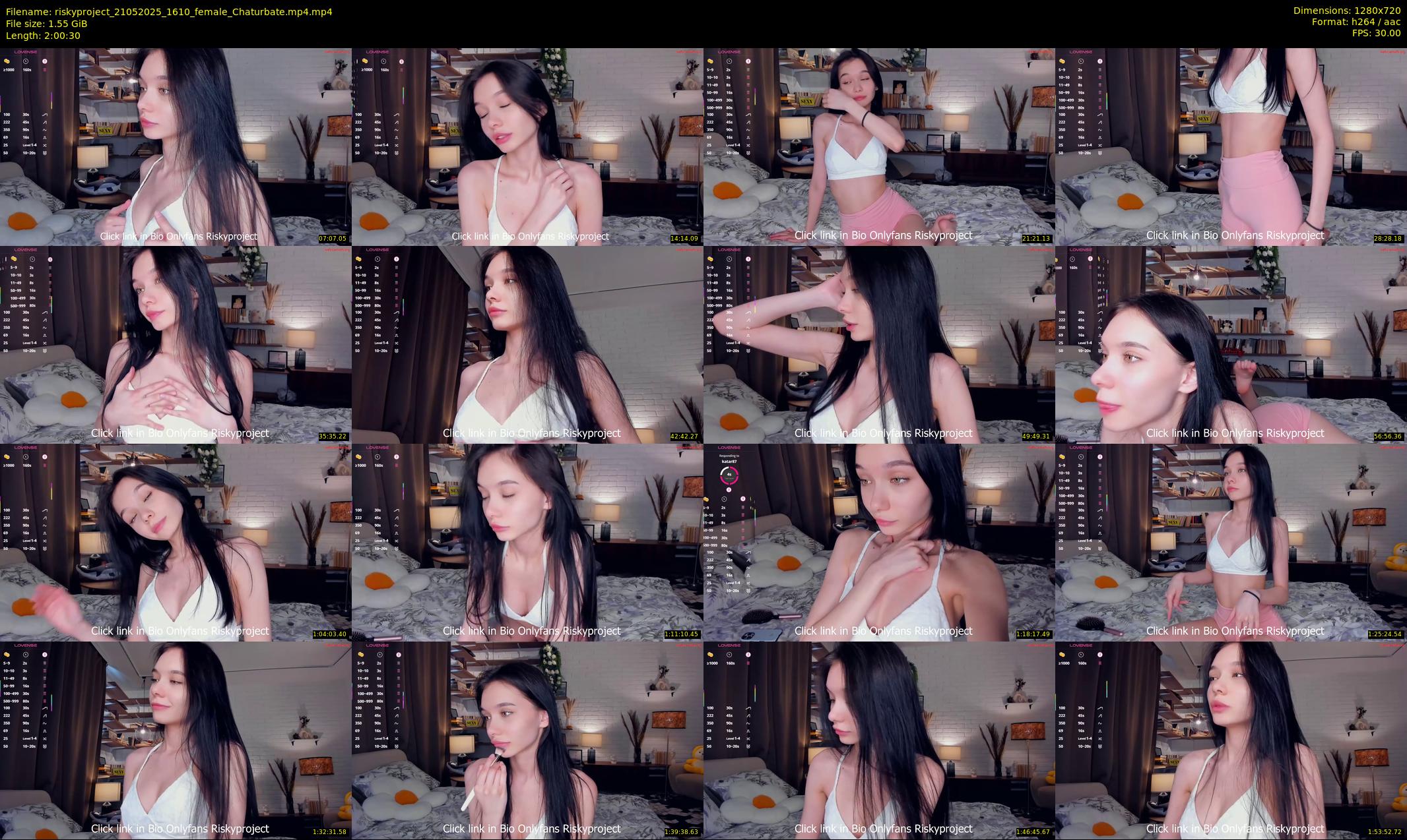 riskyproject — 121 minute Chaturbate couple cam show recording, 720p, May 21, 2025