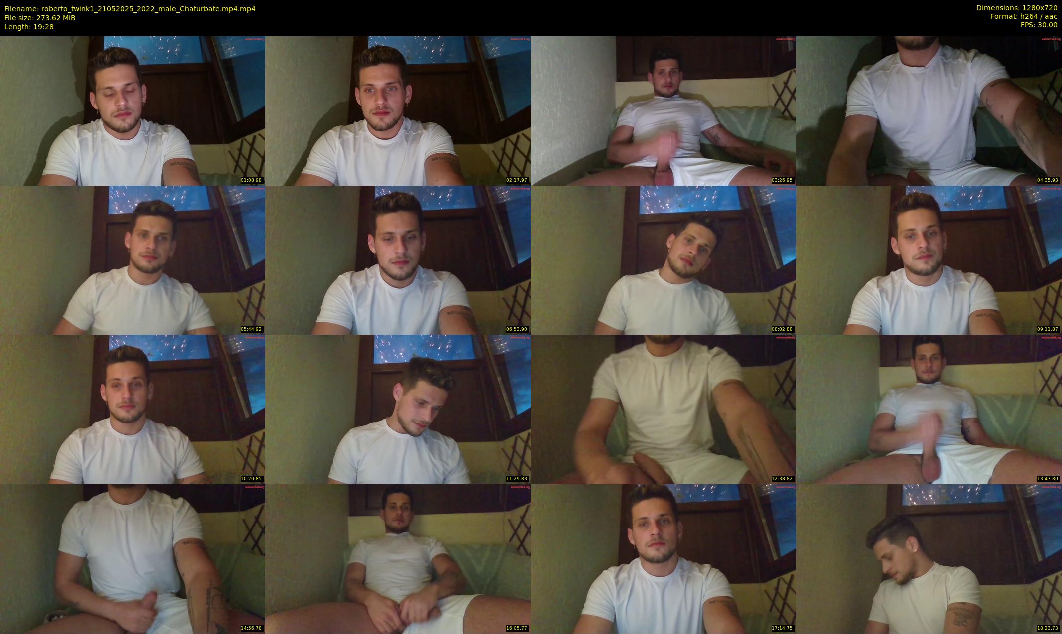 roberto_twink1 — 20 minute Chaturbate male cam show recording, 720p, May 21, 2025