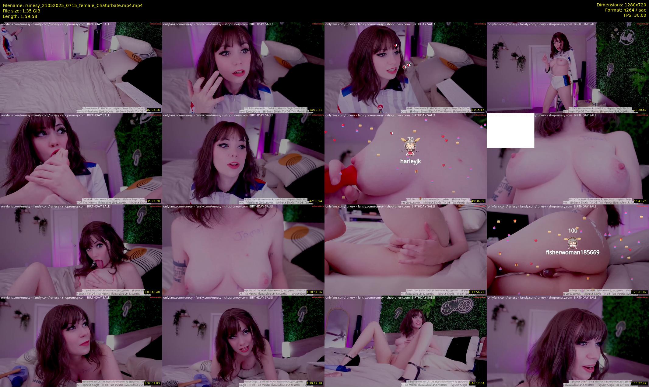 runesy — 120 minute Chaturbate female cam show recording, 720p, May 21, 2025