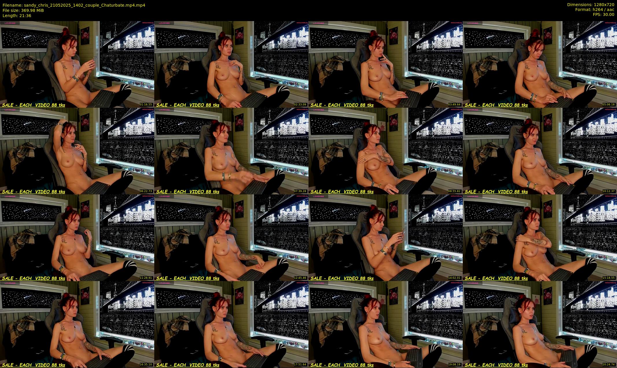 sandy_chris — 22 minute Chaturbate couple cam show recording, 720p, May 21, 2025