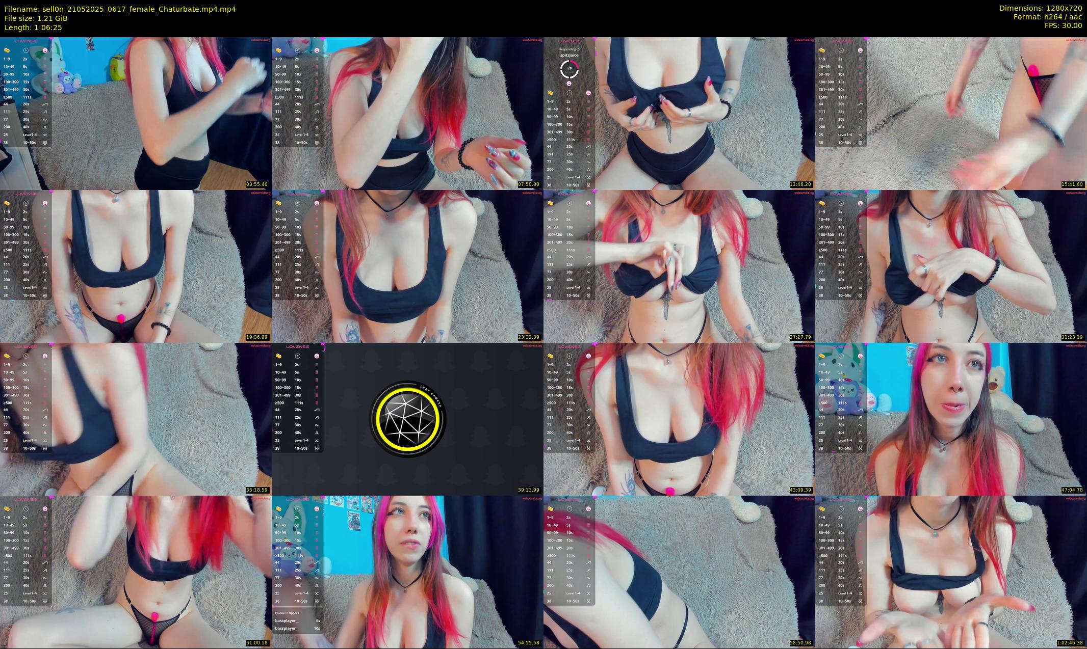 sell0n — 67 minute Chaturbate female cam show recording, 720p, May 21, 2025