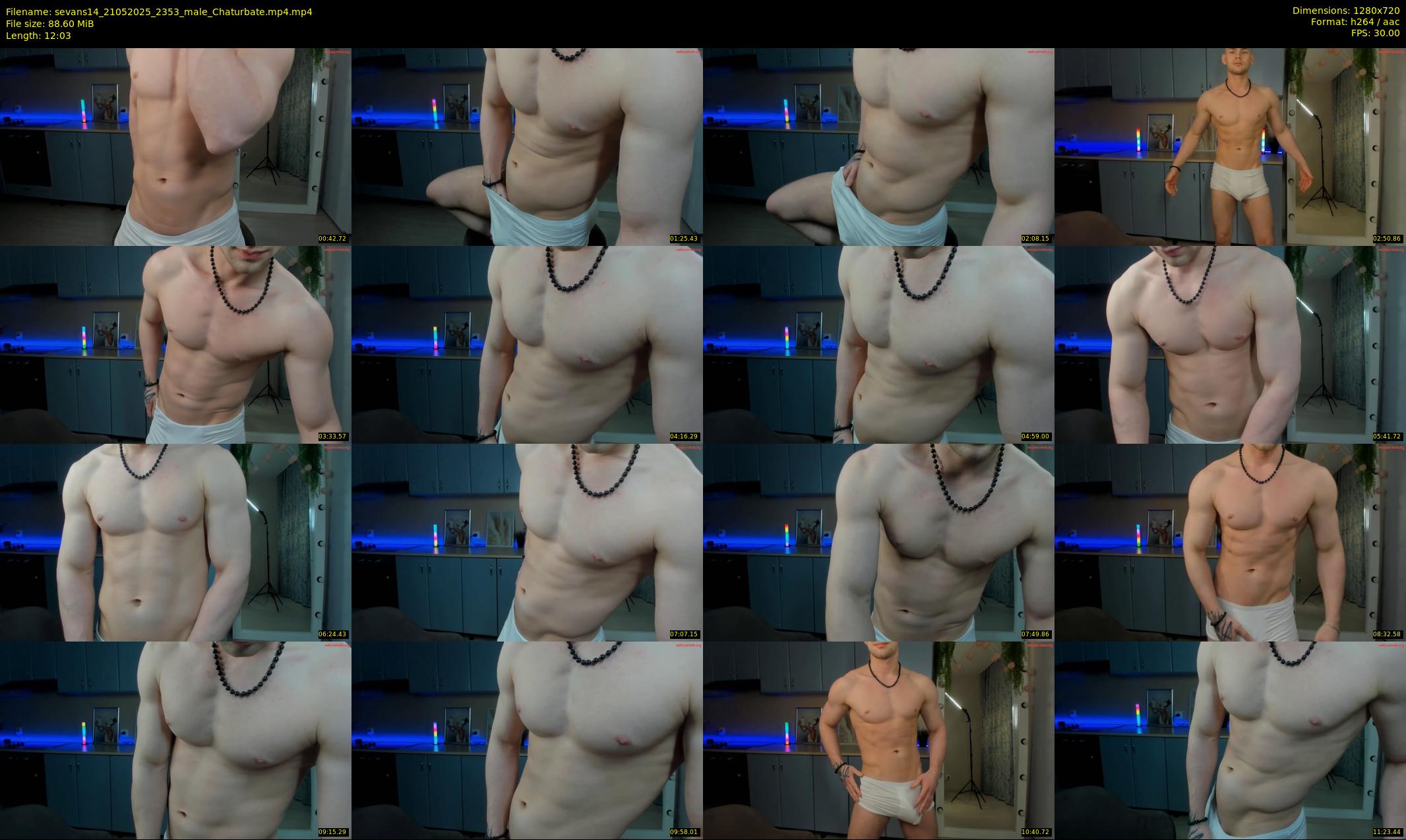 sevans14 — 13 minute Chaturbate male cam show recording, 720p, May 21, 2025