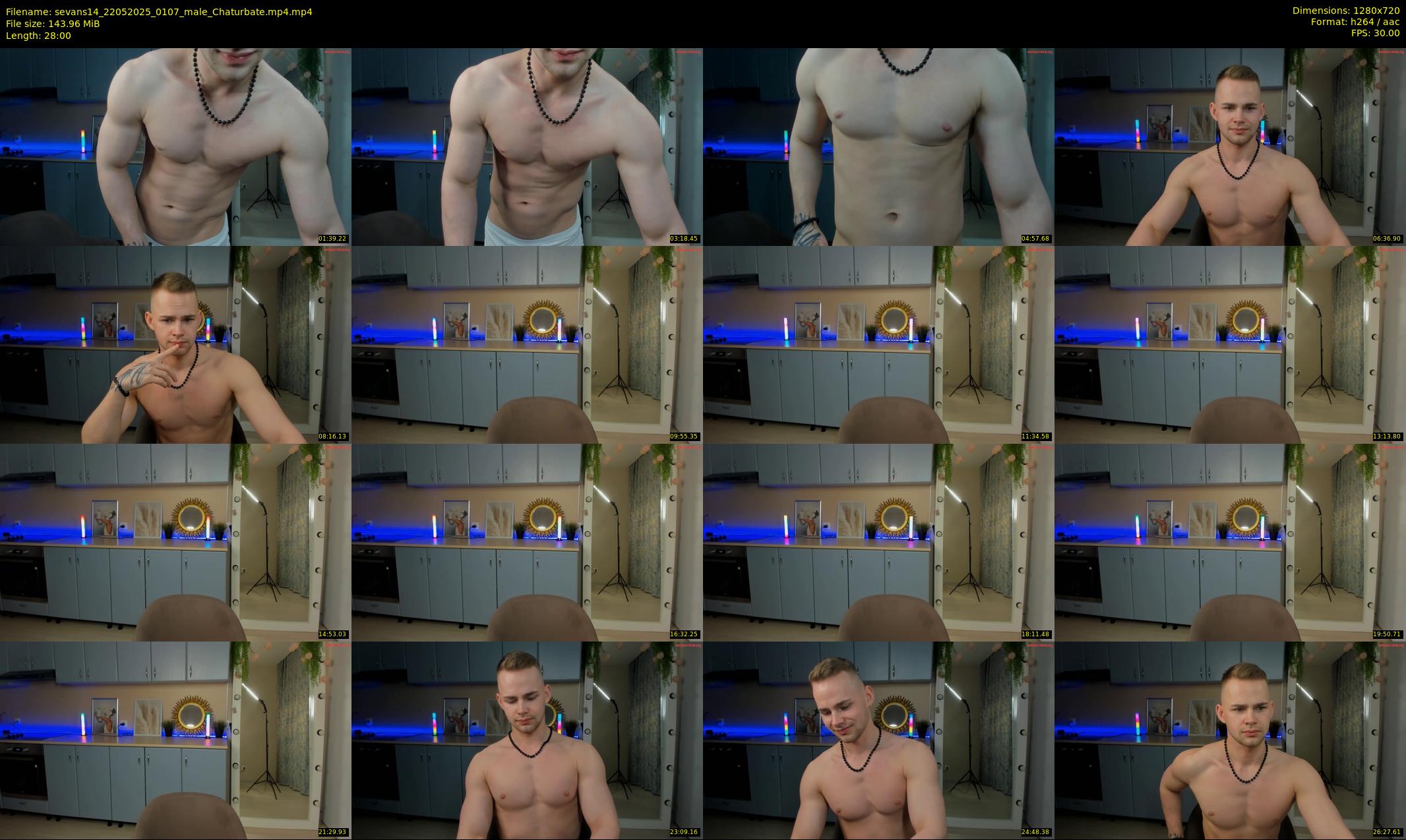 sevans14 — 28 minute Chaturbate male cam show recording, 720p, May 22, 2025