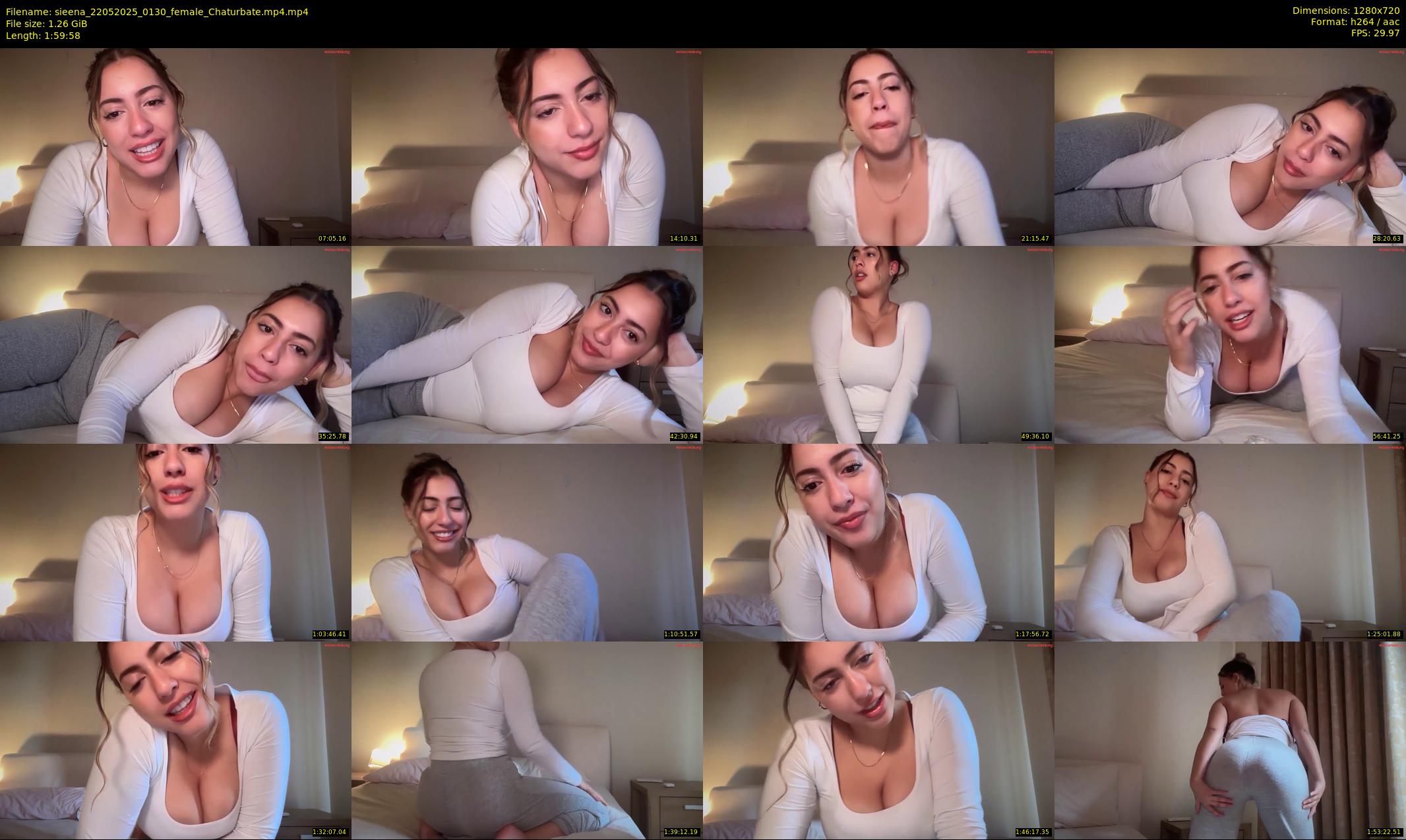 sieena — 120 minute Chaturbate female cam show recording, 720p, May 22, 2025