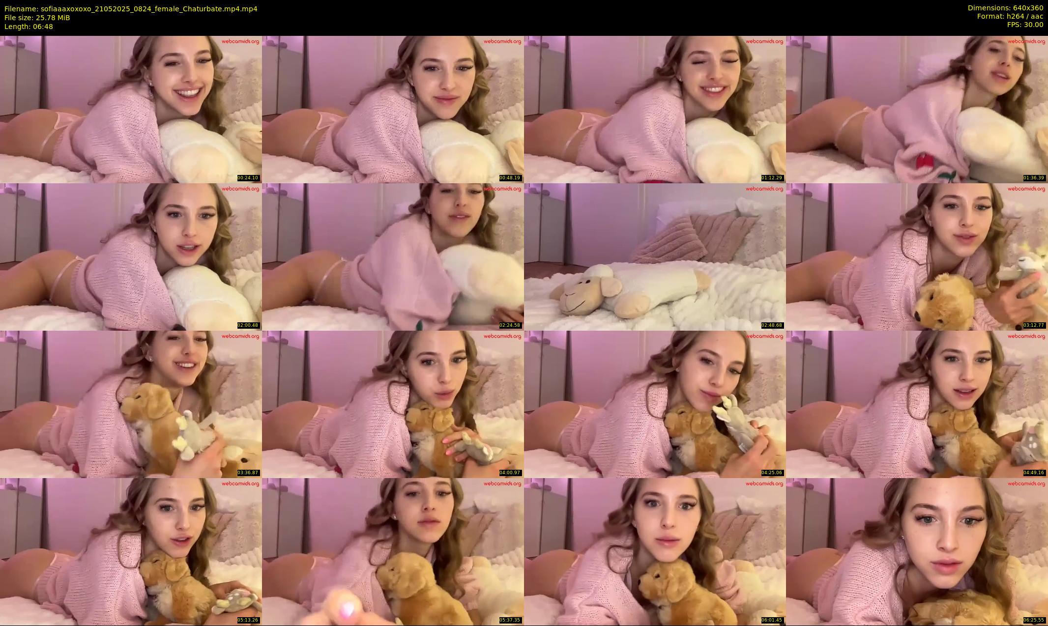 sofiaaaxoxoxo — 7 minute Chaturbate female cam show recording, 360p, May 21, 2025