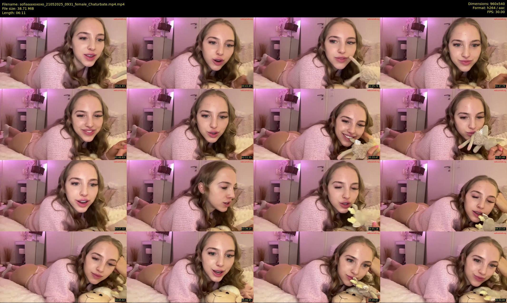 sofiaaaxoxoxo — 7 minute Chaturbate female cam show recording, 480p, May 21, 2025