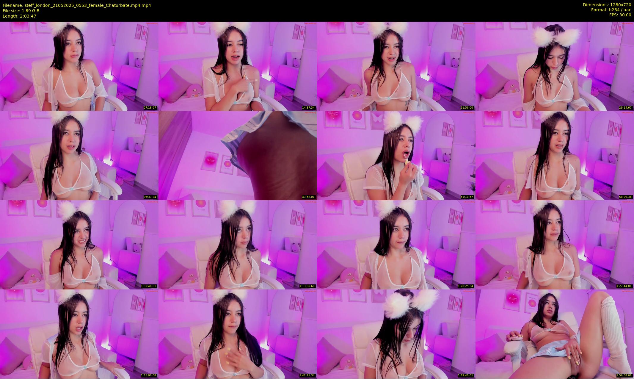 steff_london — 124 minute Chaturbate female cam show recording, 720p, May 21, 2025