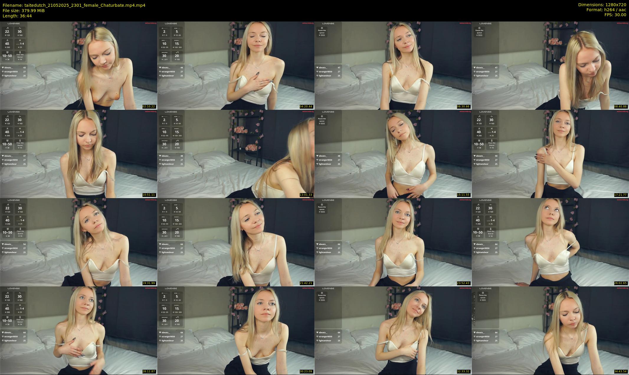 taitedutch — 37 minute Chaturbate female cam show recording, 720p, May 21, 2025