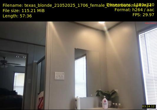 texas_blonde — 58 minute Chaturbate female cam show recording, 720p, May 21, 2025