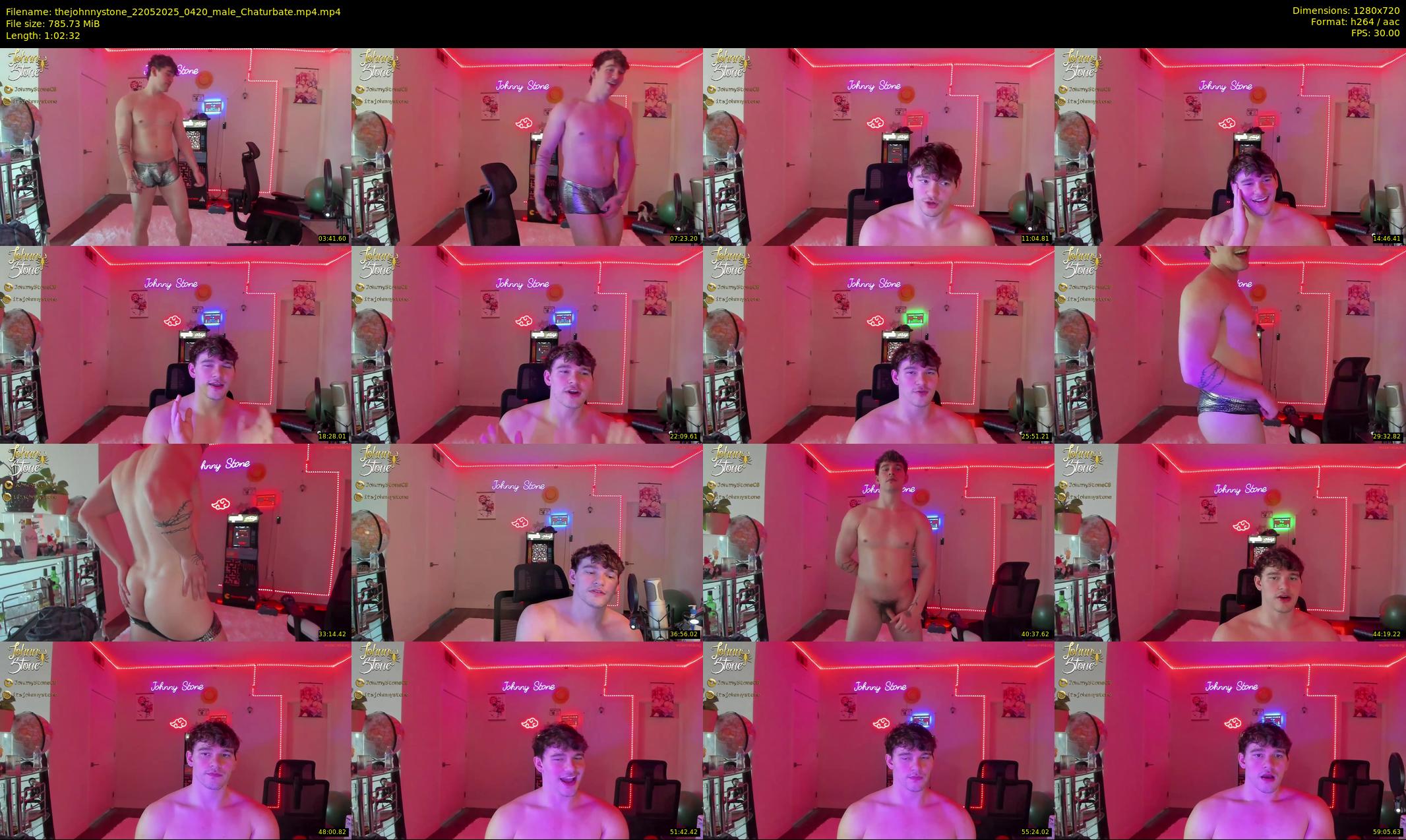 thejohnnystone — 63 minute Chaturbate male cam show recording, 720p, May 22, 2025