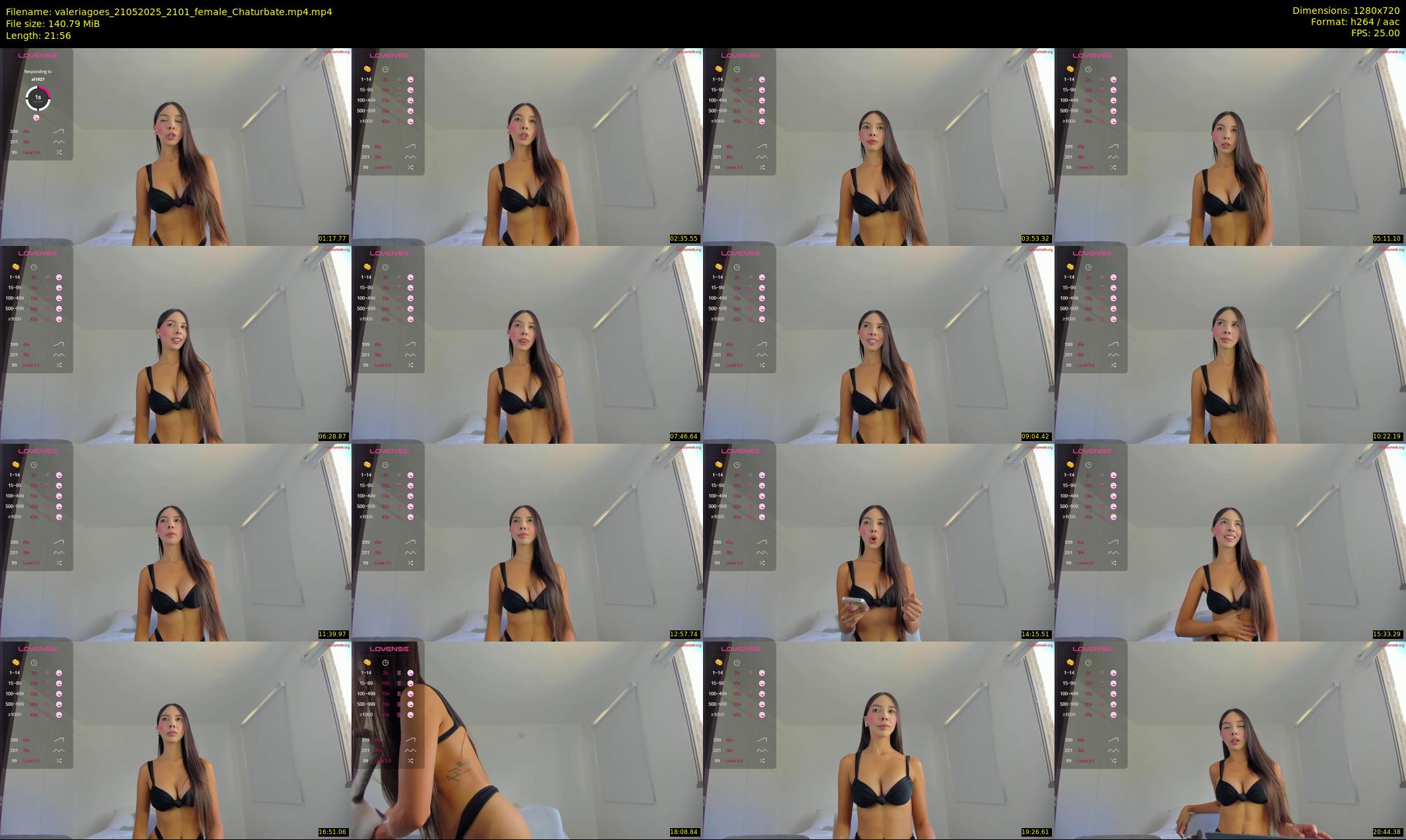 valeriagoes — 22 minute Chaturbate female cam show recording, 720p, May 21, 2025