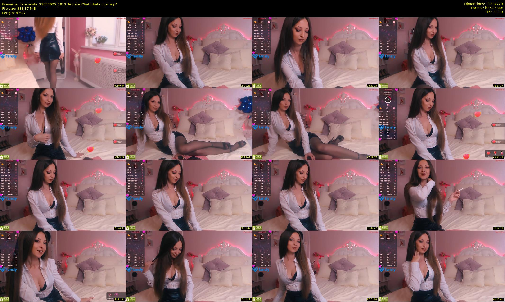 velerycute — 48 minute Chaturbate female cam show recording, 720p, May 21, 2025