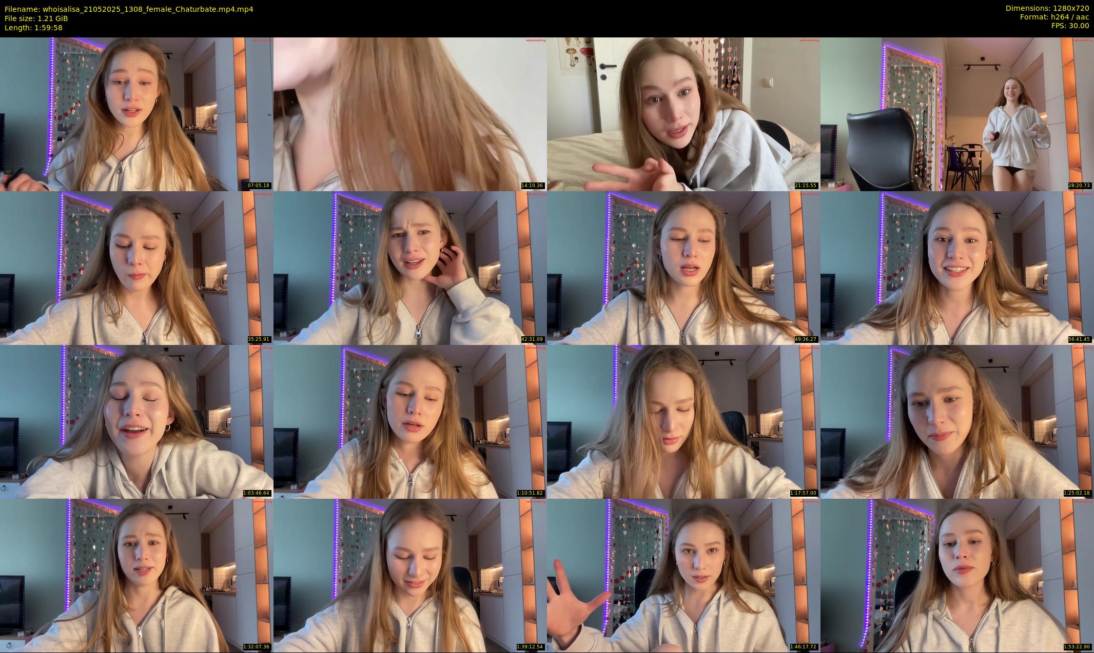 whoisalisa — 120 minute Chaturbate female cam show recording, 720p, May 21, 2025