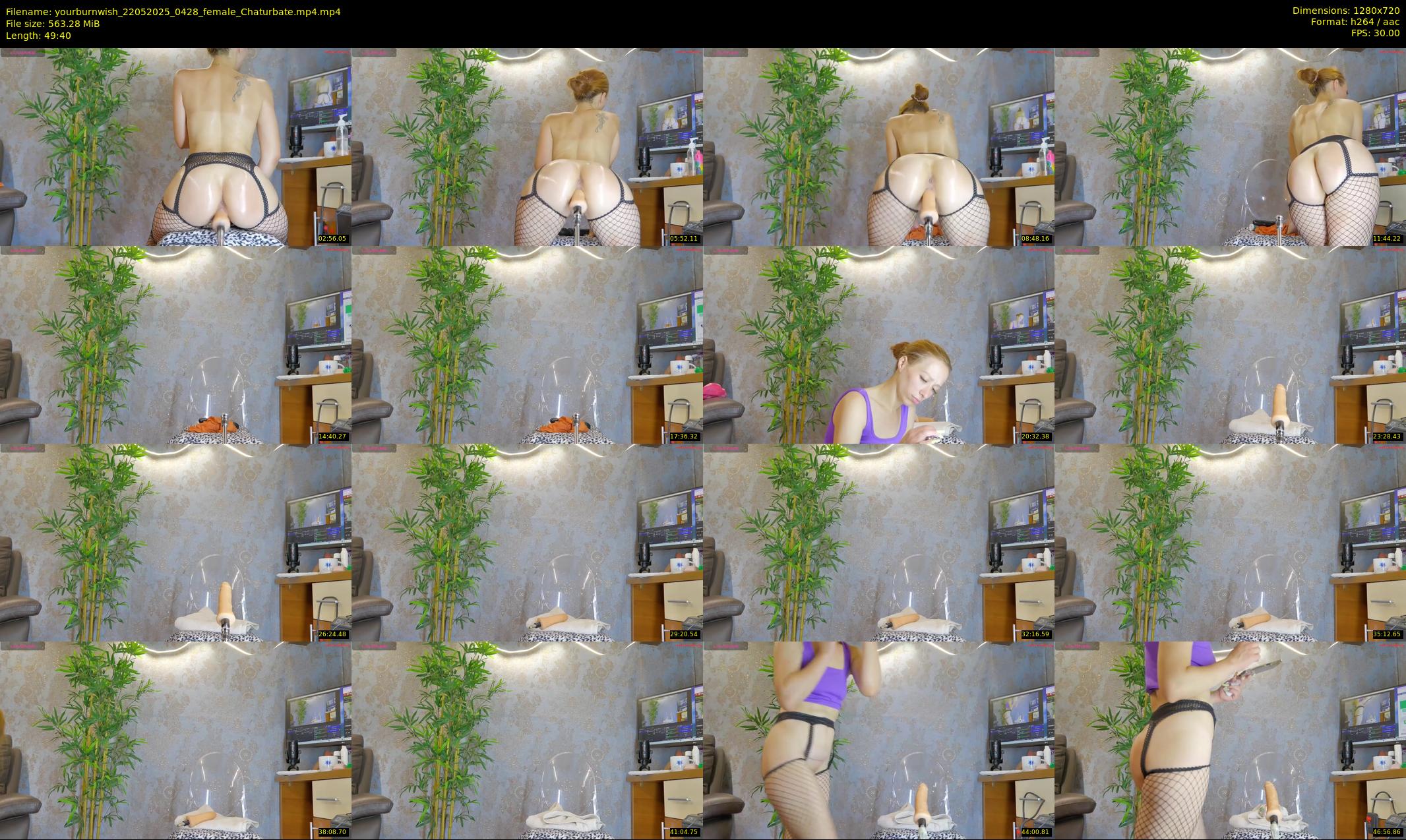 yourburnwish — 50 minute Chaturbate female cam show recording, 720p, May 22, 2025