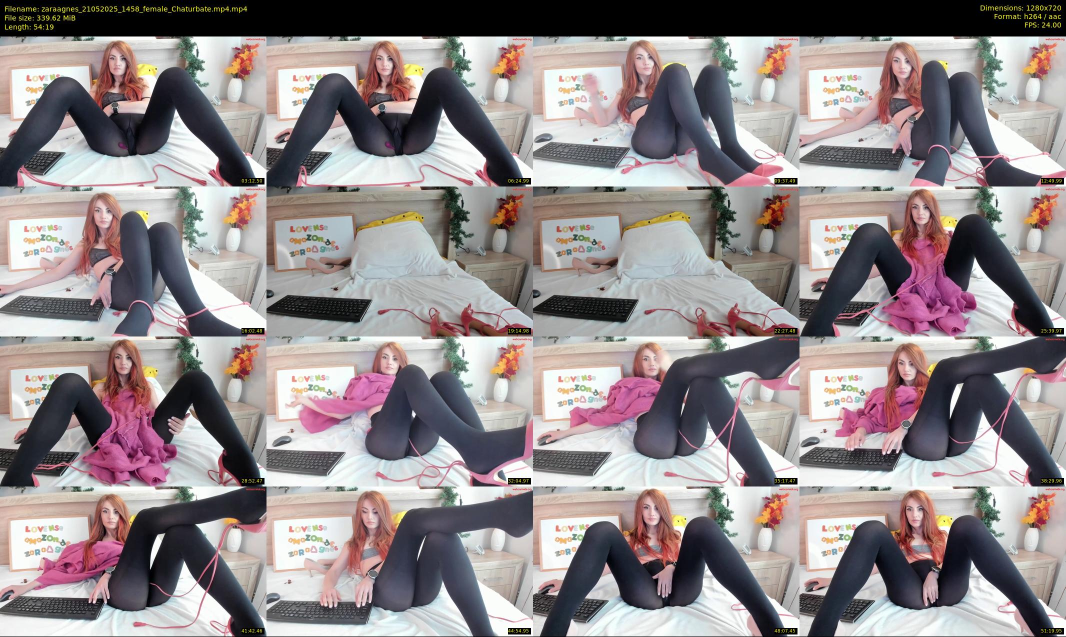 zaraagnes — 55 minute Chaturbate female cam show recording, 720p, May 21, 2025
