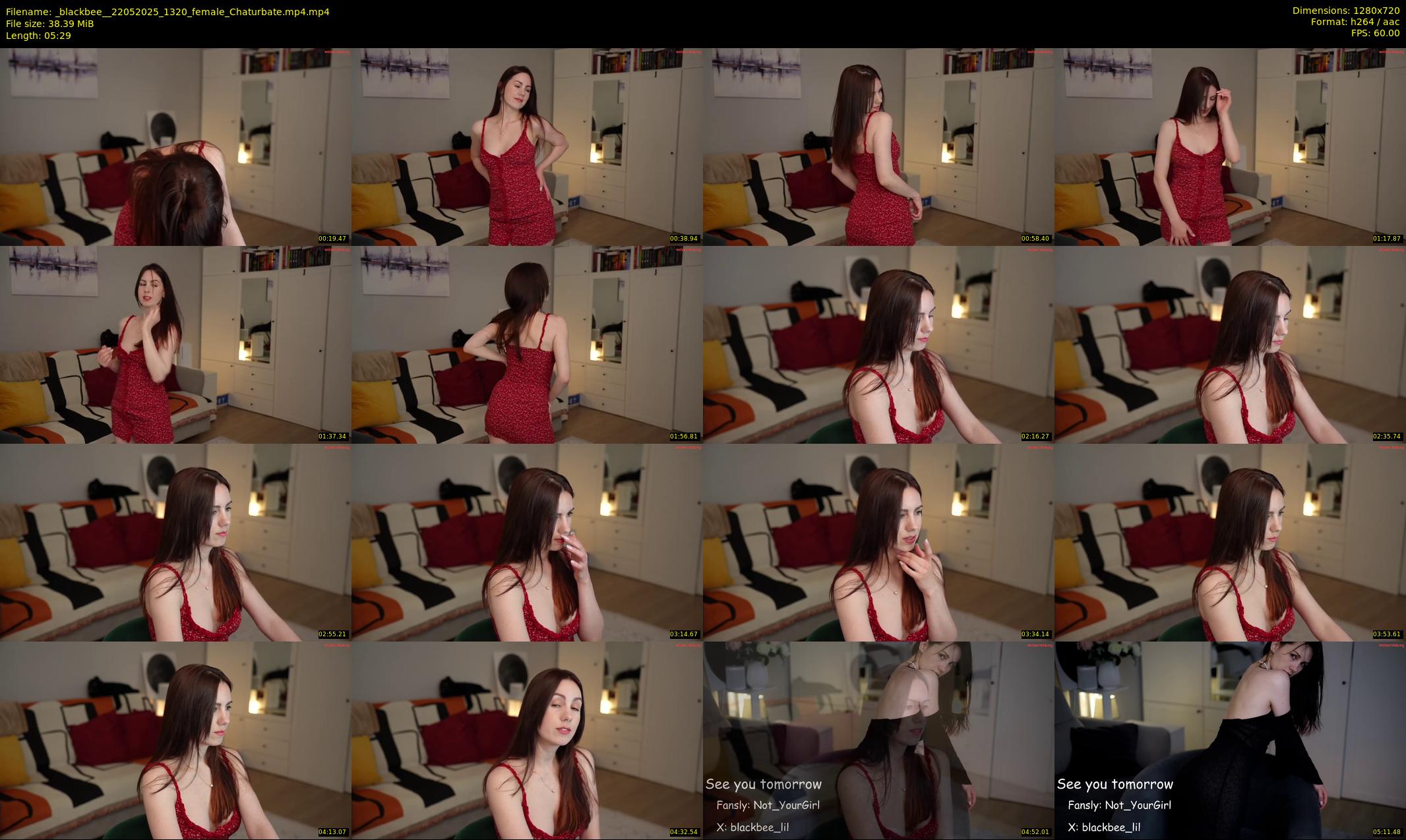 _blackbee_ — 6 minute Chaturbate female cam show recording, 720p, May 22, 2025