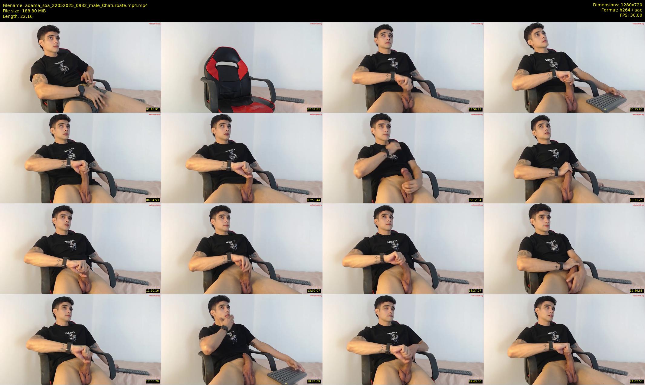 adama_soa — 23 minute Chaturbate male cam show recording, 720p, May 22, 2025