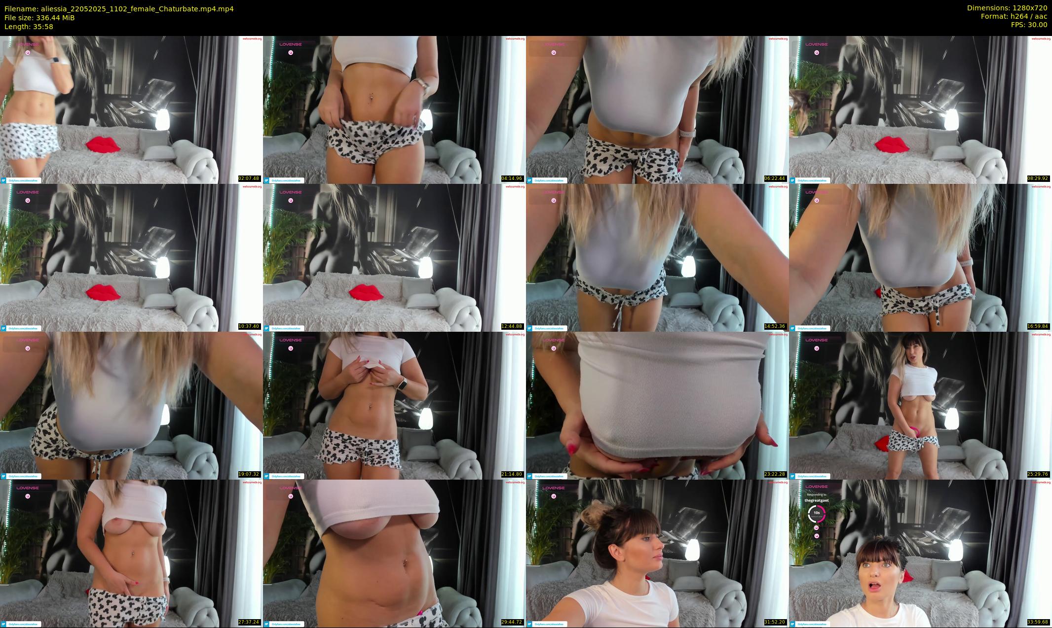 aliessia — 36 minute Chaturbate female cam show recording, 720p, May 22, 2025