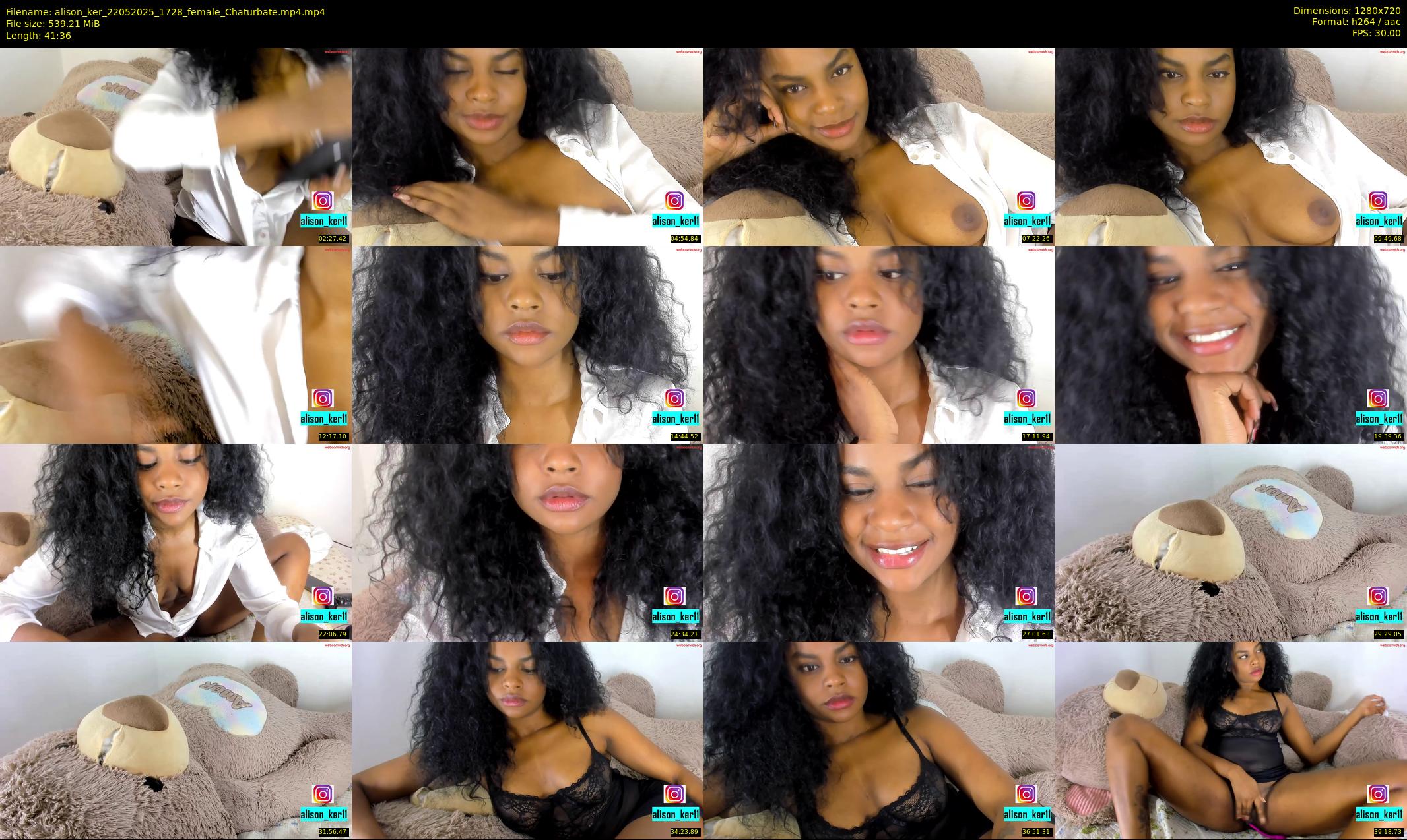 alison_ker — 42 minute Chaturbate female cam show recording, 720p, May 22, 2025