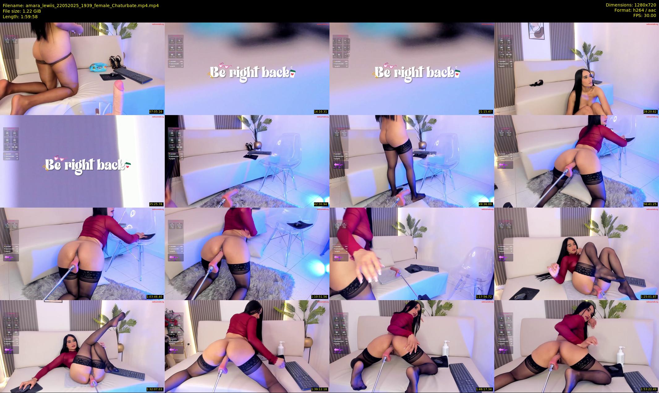 amara_lewiis — 120 minute Chaturbate female cam show recording, 720p, May 22, 2025