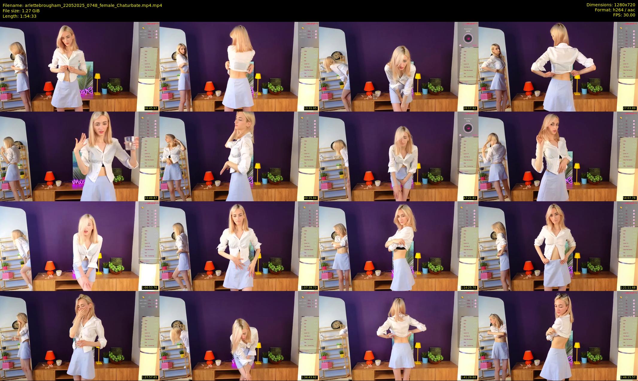 arlettebrougham — 115 minute Chaturbate female cam show recording, 720p, May 22, 2025