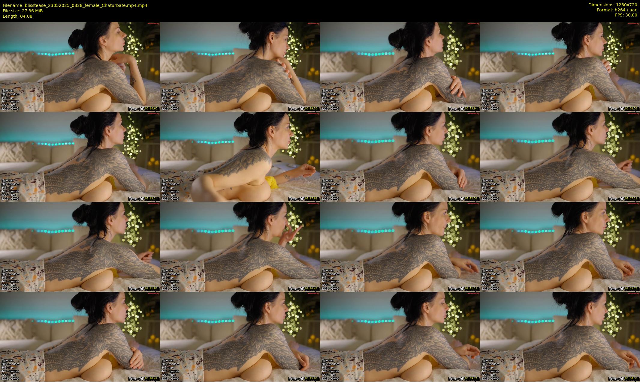 blisstease — 5 minute Chaturbate female cam show recording, 720p, May 23, 2025