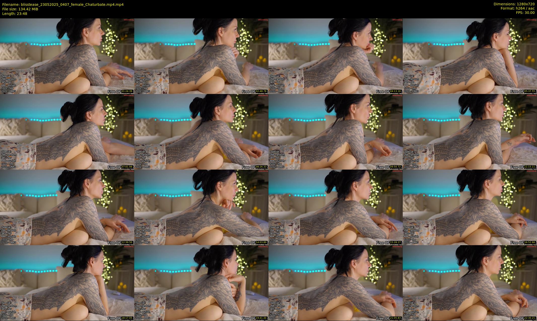blisstease — 24 minute Chaturbate female cam show recording, 720p, May 23, 2025