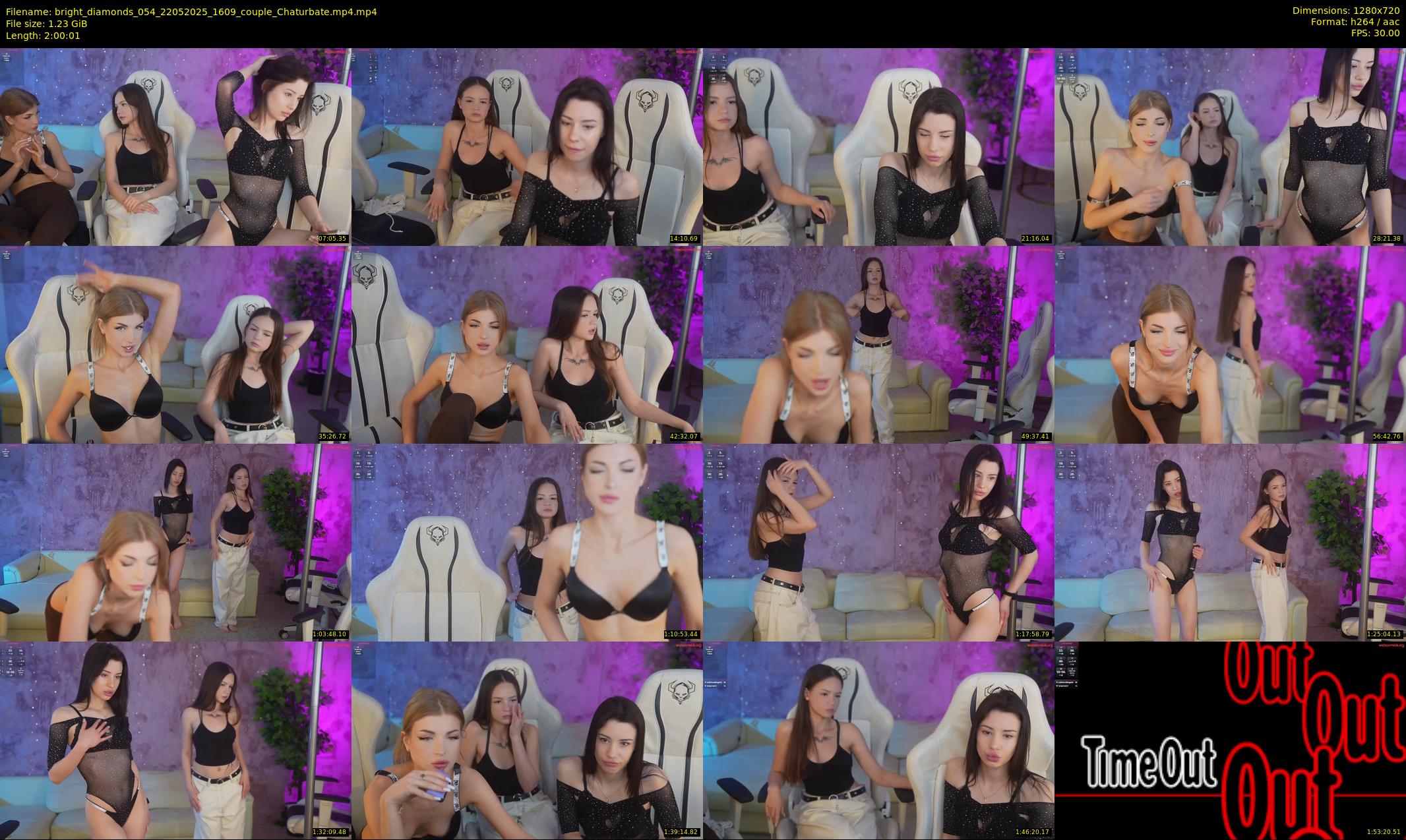 bright_diamonds_054 — 121 minute Chaturbate couple cam show recording, 720p, May 22, 2025
