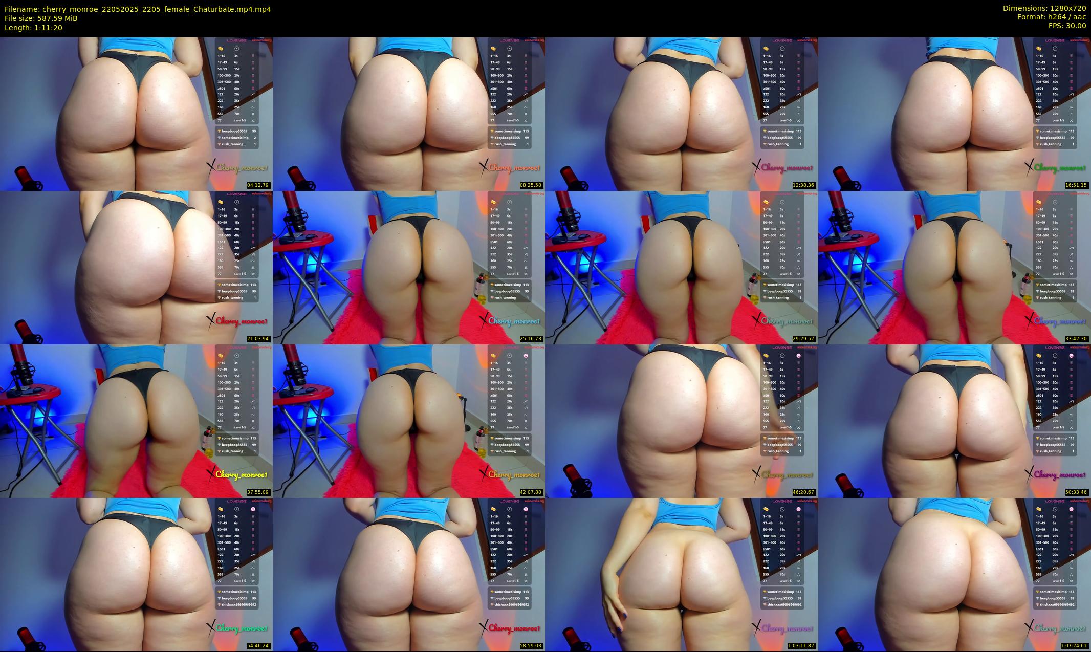 cherry_monroe — 72 minute Chaturbate female cam show recording, 720p, May 22, 2025
